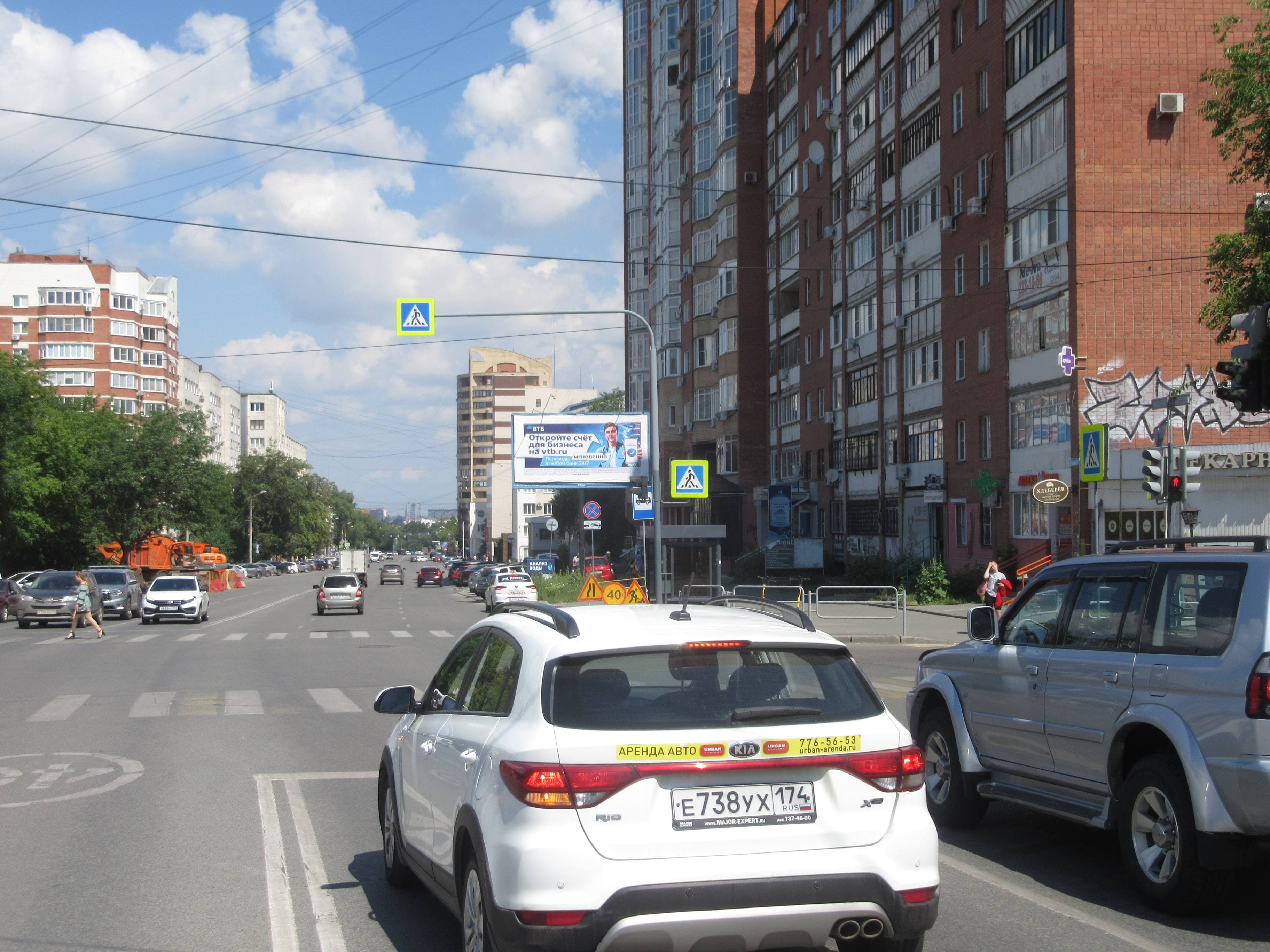 Реклама 3x6 по адресу Энтузиастов ул., д. 15 (ост. "ул. Витебская", в центр)