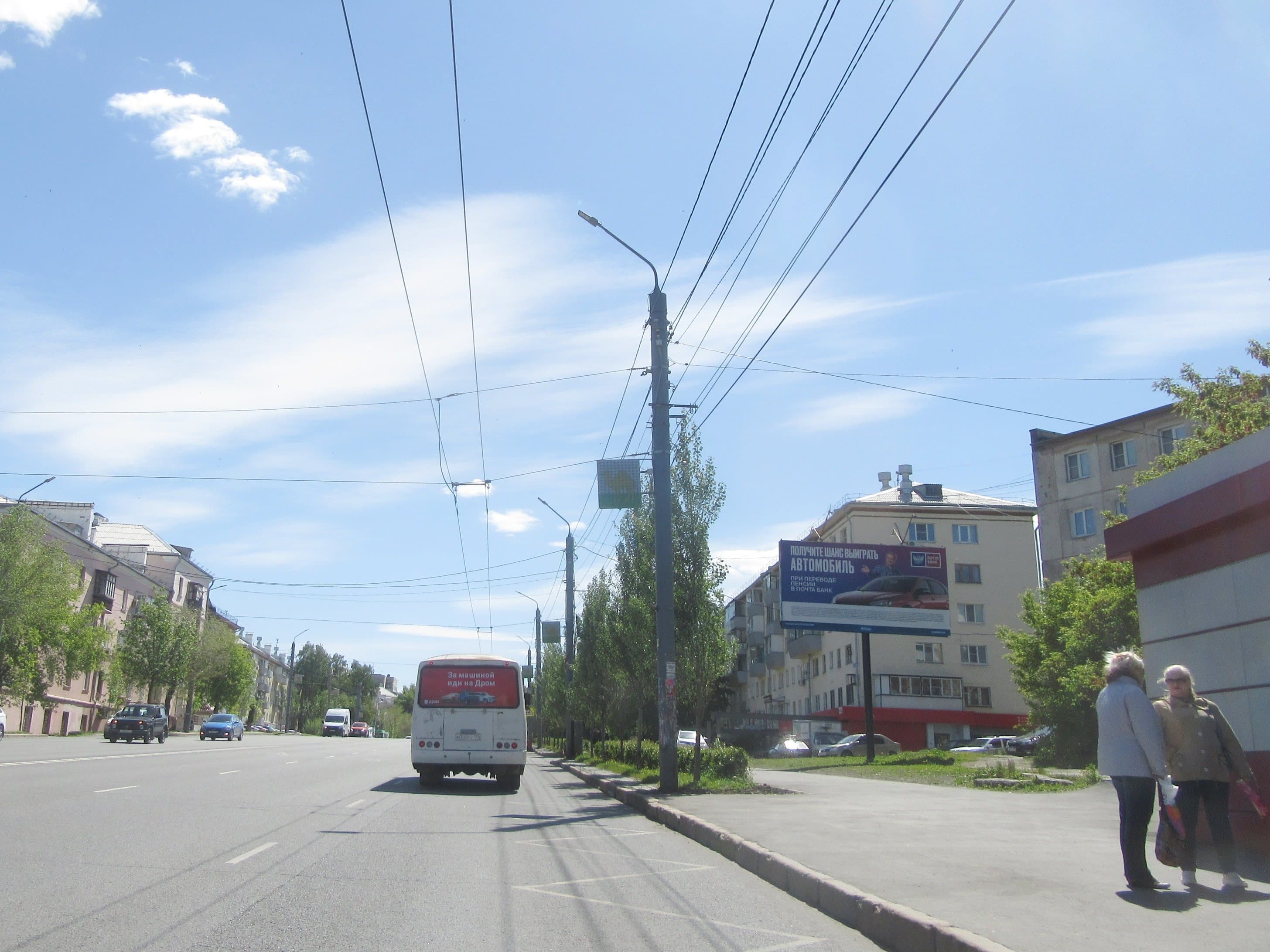 Челябинск. Свердловский пр-т/ Островского ул., 19А (м-н «Монетка»), сторона А