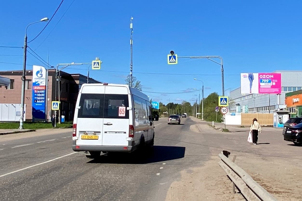 Реклама 3x6 по адресу Можайское ш., 45км + 100м, справа (д. Голицино, д. 160Ас1)