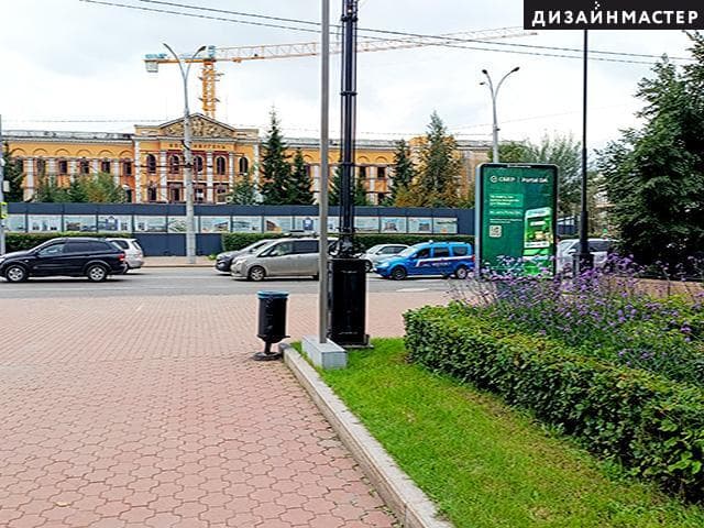 Реклама 1.2x1.8 по адресу Сквер им. Кирова, со стороны ВостСибУголь поз. 2