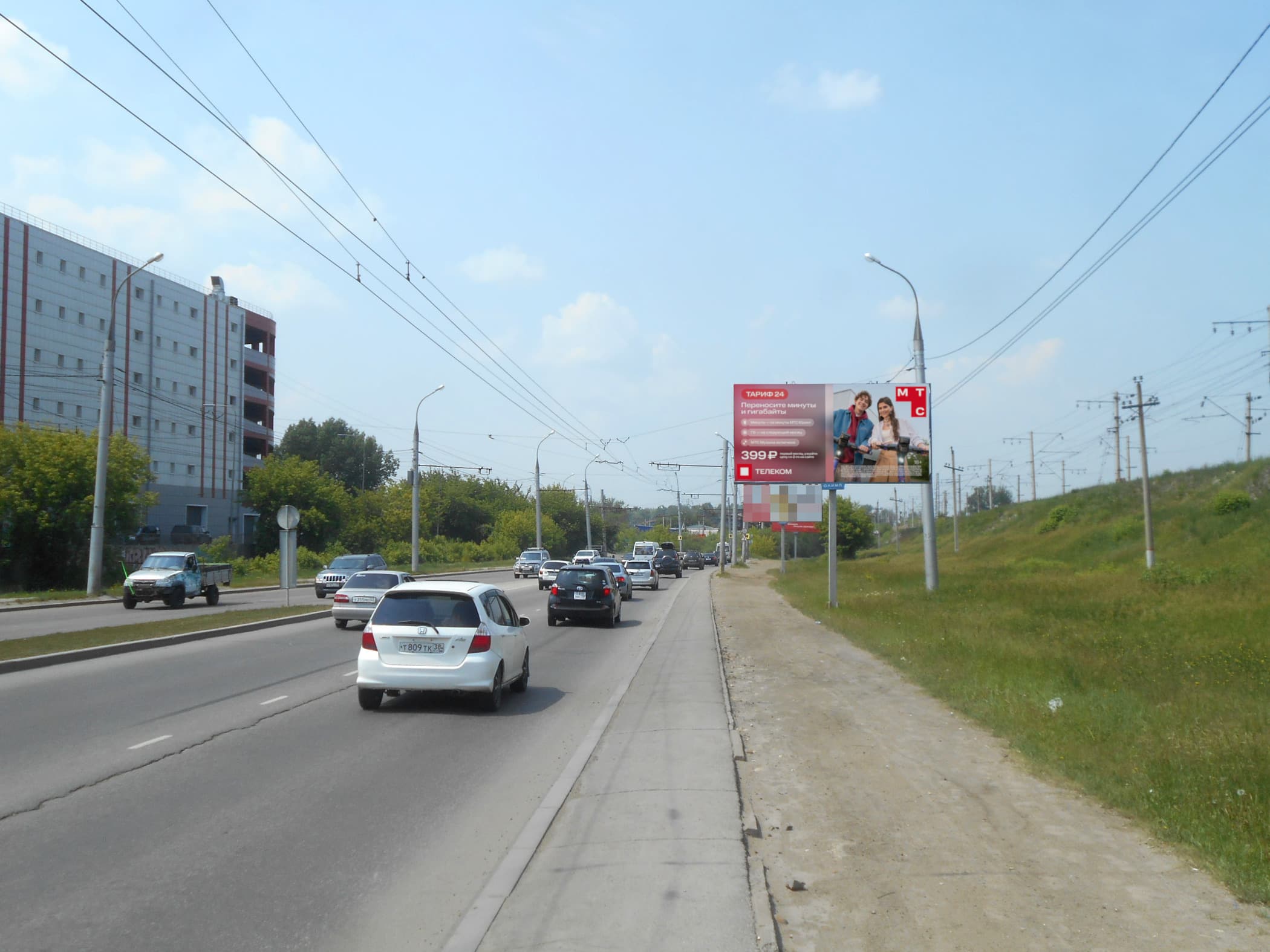 Иркутск. Объездная дорога мкрн. Первомайский/Сергеева ул., поз.4, сторона А