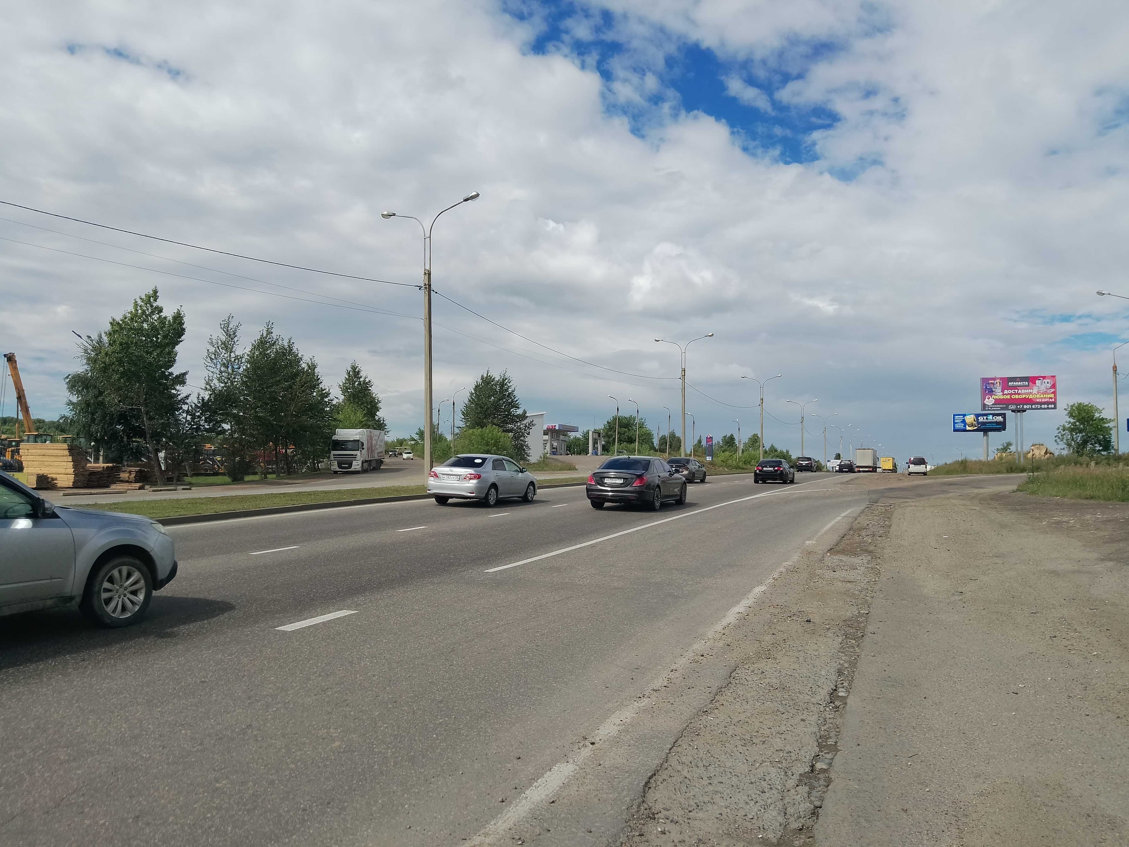 Иркутск. Объездная дорога Ново-Ленино (ГАЗС)/Томсона ул., сторона А