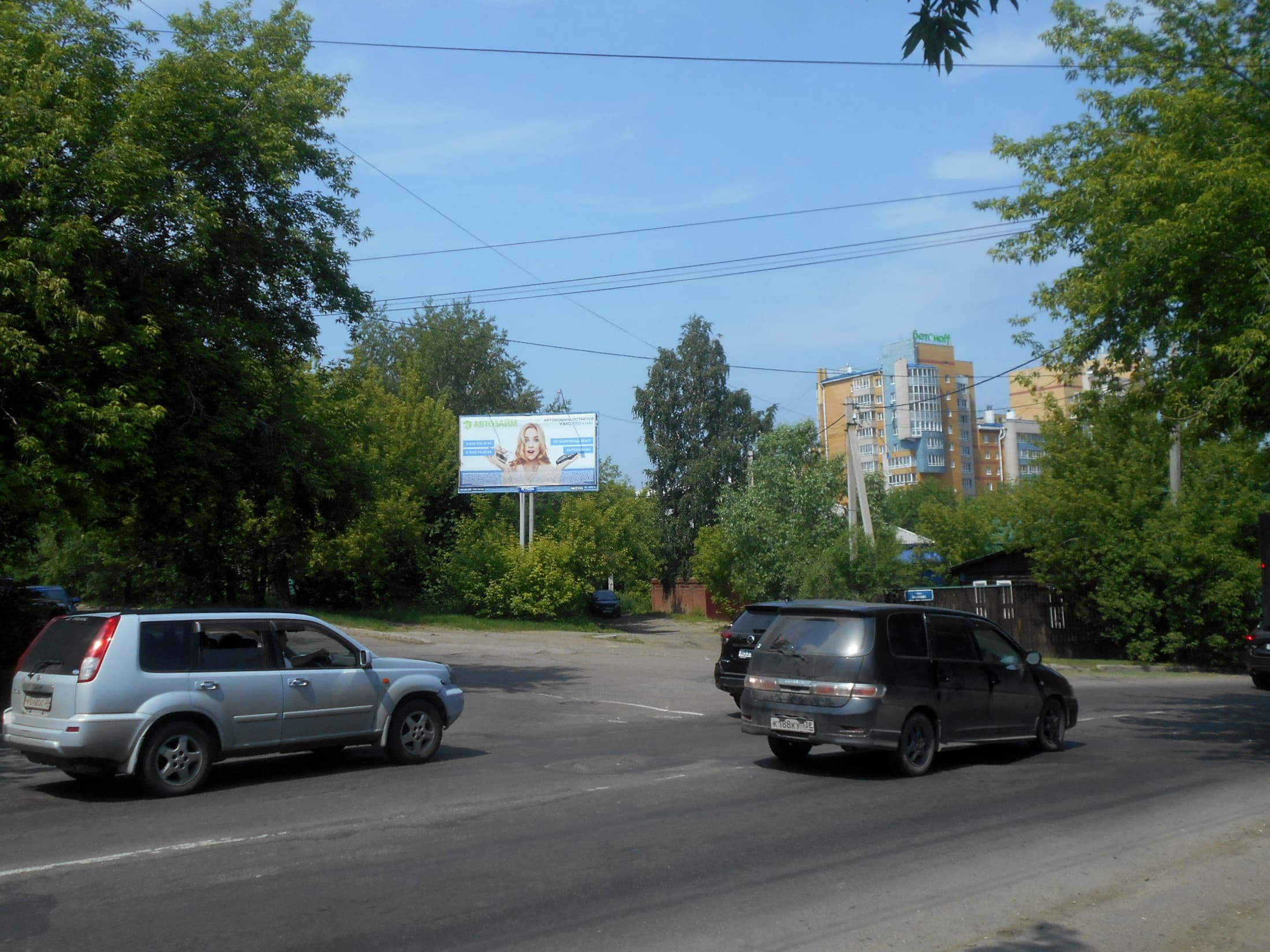 Иркутск. Спортивный пер./Боткина ул. (автосалон "Пежо"), сторона А