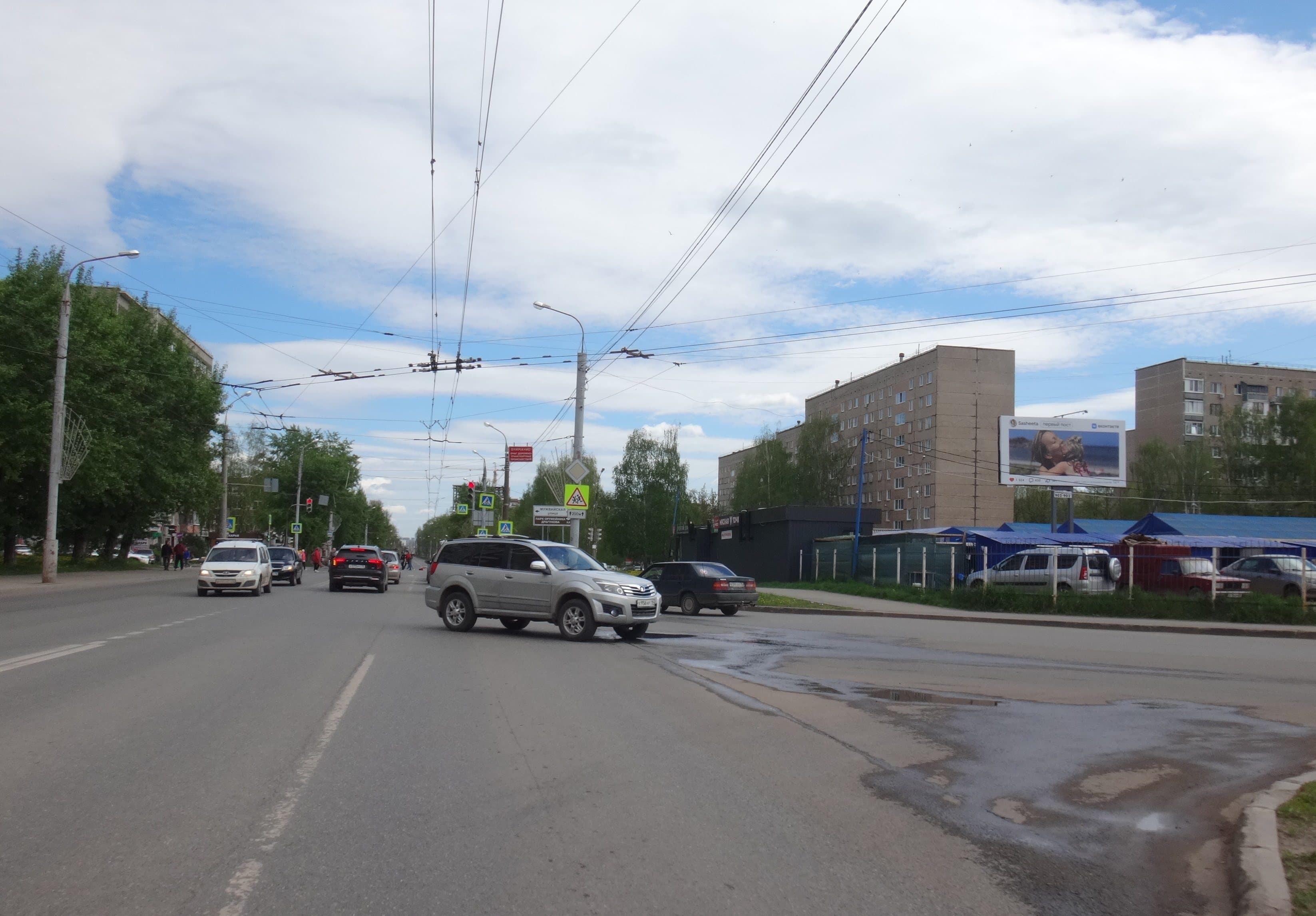 Реклама 3x6 по адресу Клубная ул. Х К.Герда ул.