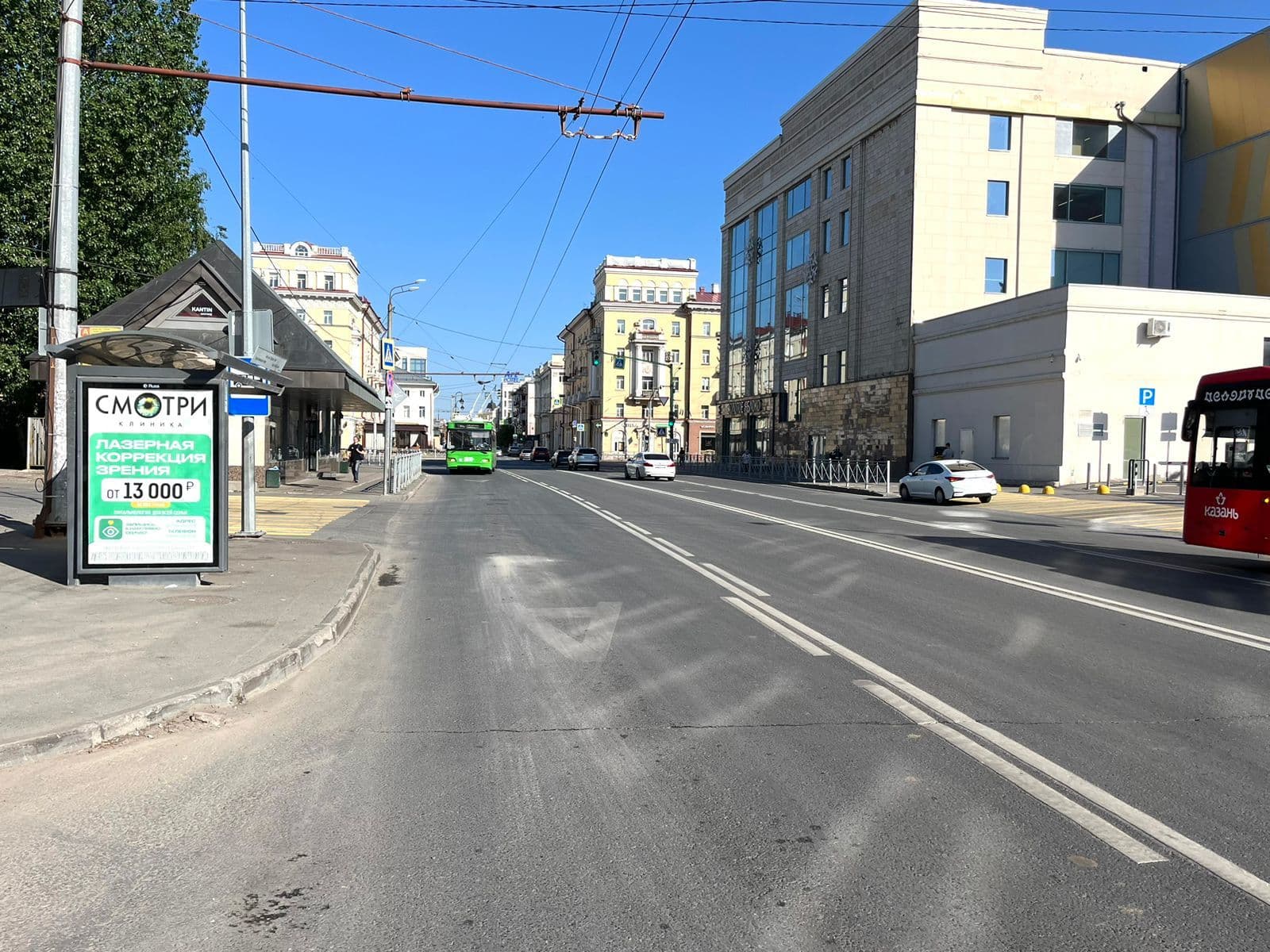 Казань. Островского ул.  38, ост. "Сквер им.Габдуллы Тукая", сторона Б