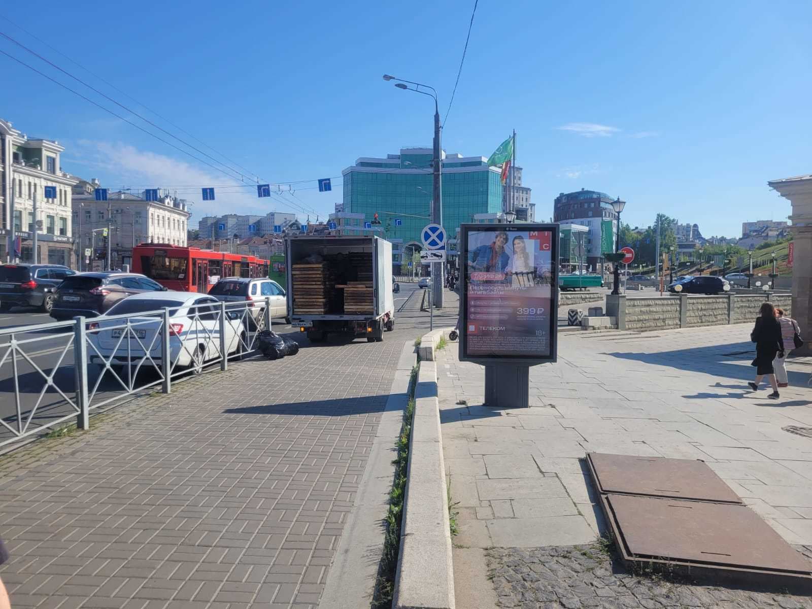 Казань. Пушкина ул., пл. Г. Тукая, поз 2 (роллер 1,2х1,8), сторона А1