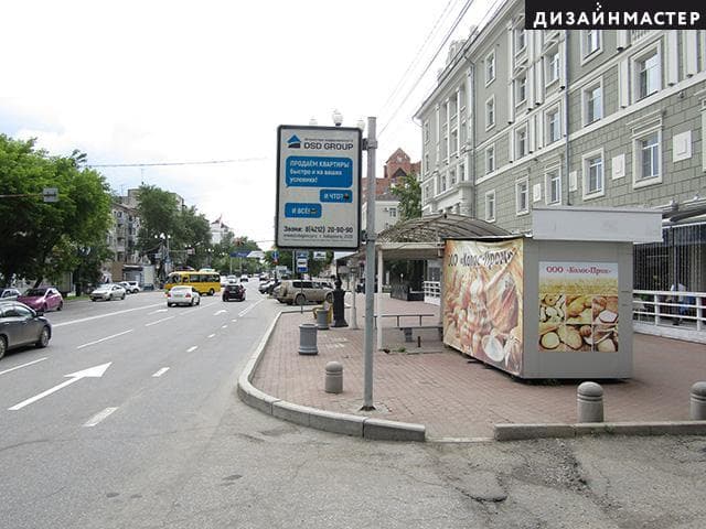 Реклама 1.2x1.8 по адресу Ленина ул., 29, гостиница Амур