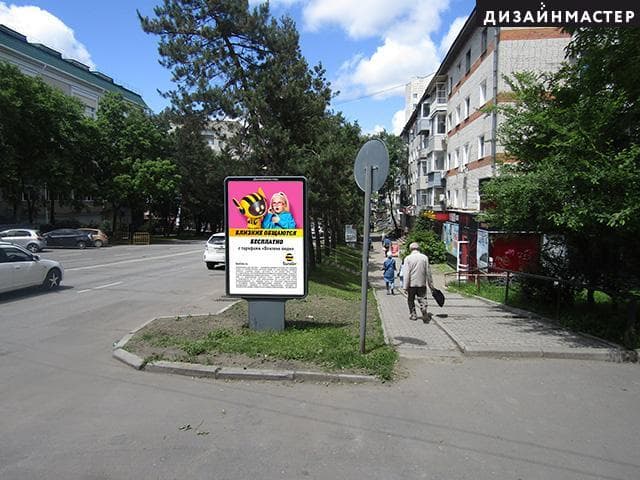Реклама 1.2x1.8 по адресу Пушкина ул., 70