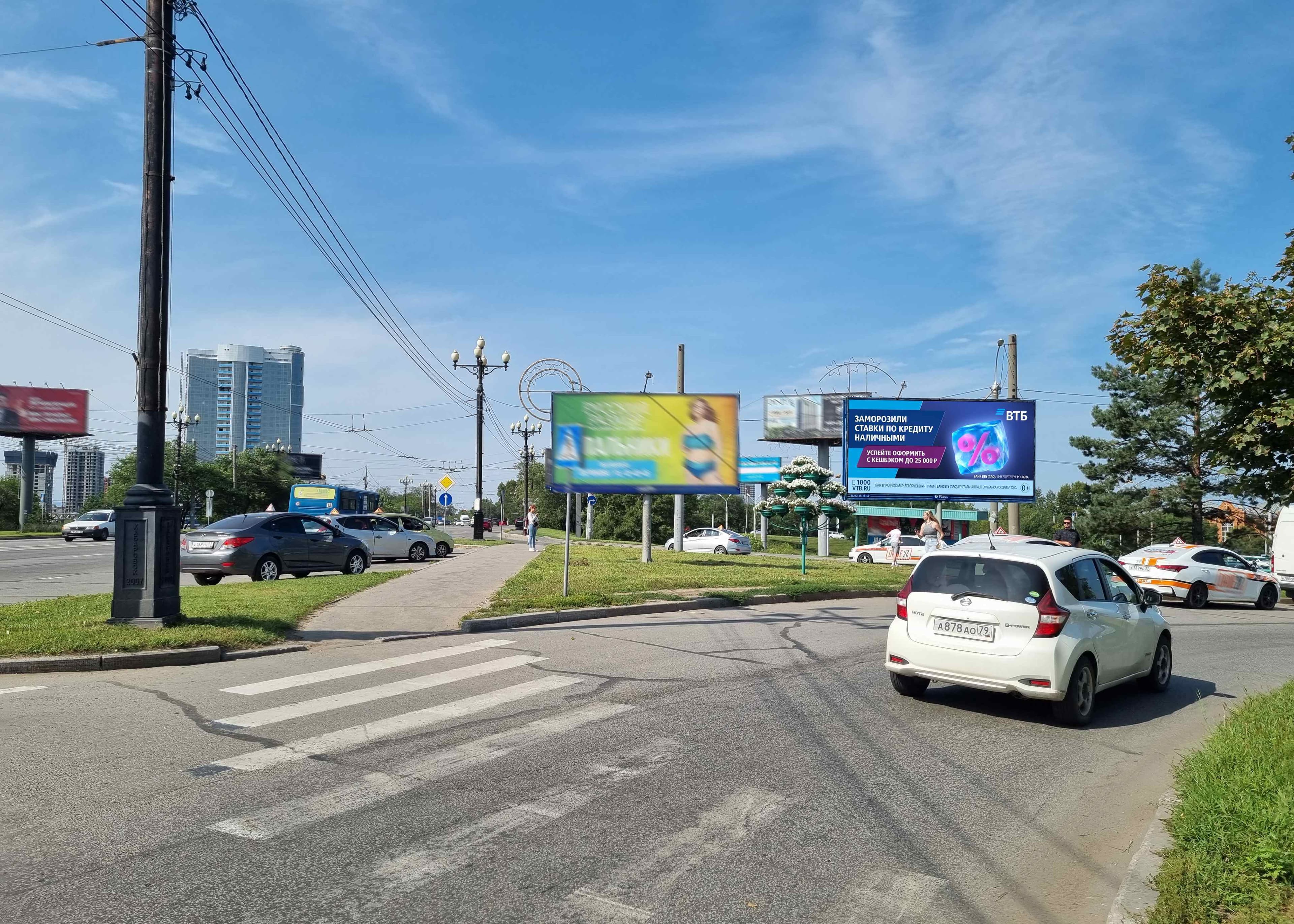 Хабаровск. К.Маркса ул. - ул. Большая (н-в ТЦ "Б.Медведица"), сторона А