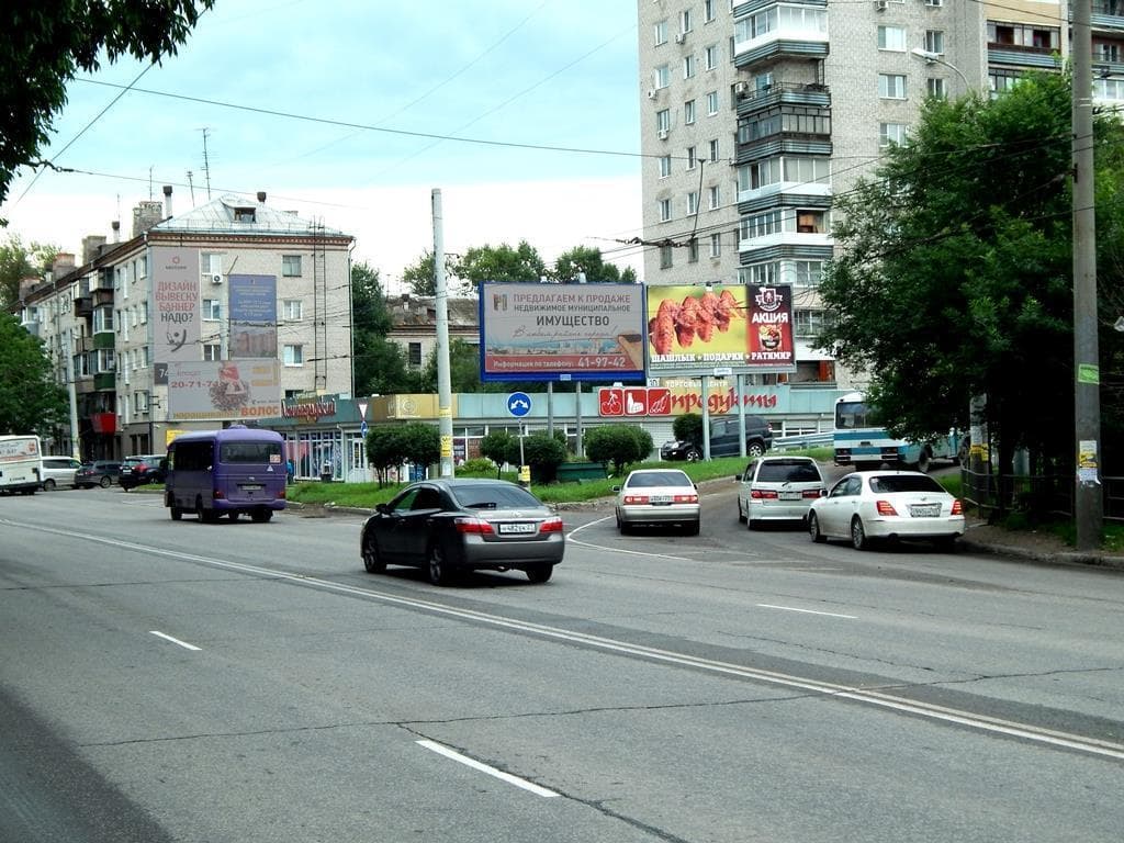 Хабаровск. Карла Маркса ул., Ленинградская ул. (ТЦ Ленинградский), сторона А