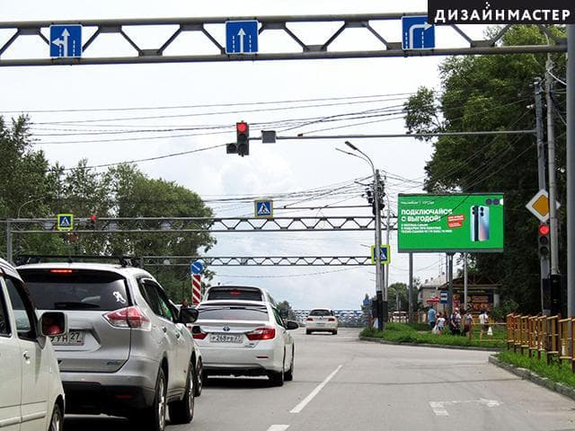 Хабаровск. Краснореченская, 71/ Заводская - ТЦ "Южный Парк", сторона А1