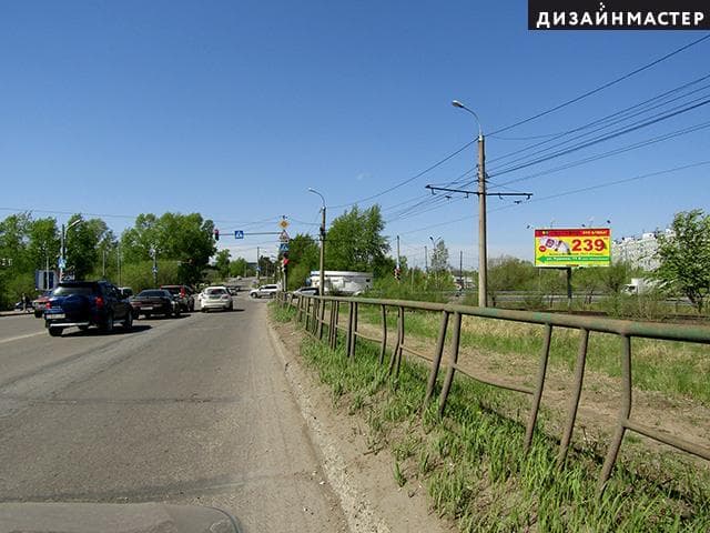 Хабаровск. Тихоокеанская ул., Трехгорная ул. (съезд с развязки), сторона А1
