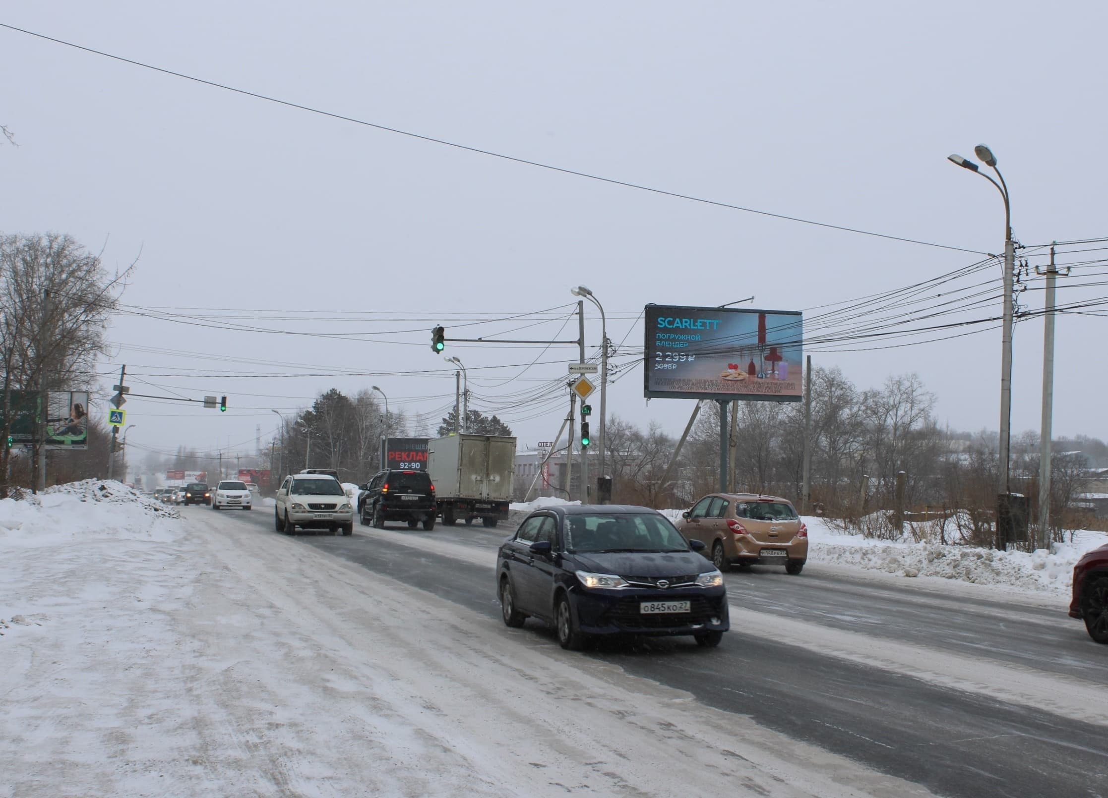 Реклама 3x6 по адресу Воронежский пр-д / Воронежская ул. 129 (напротив)