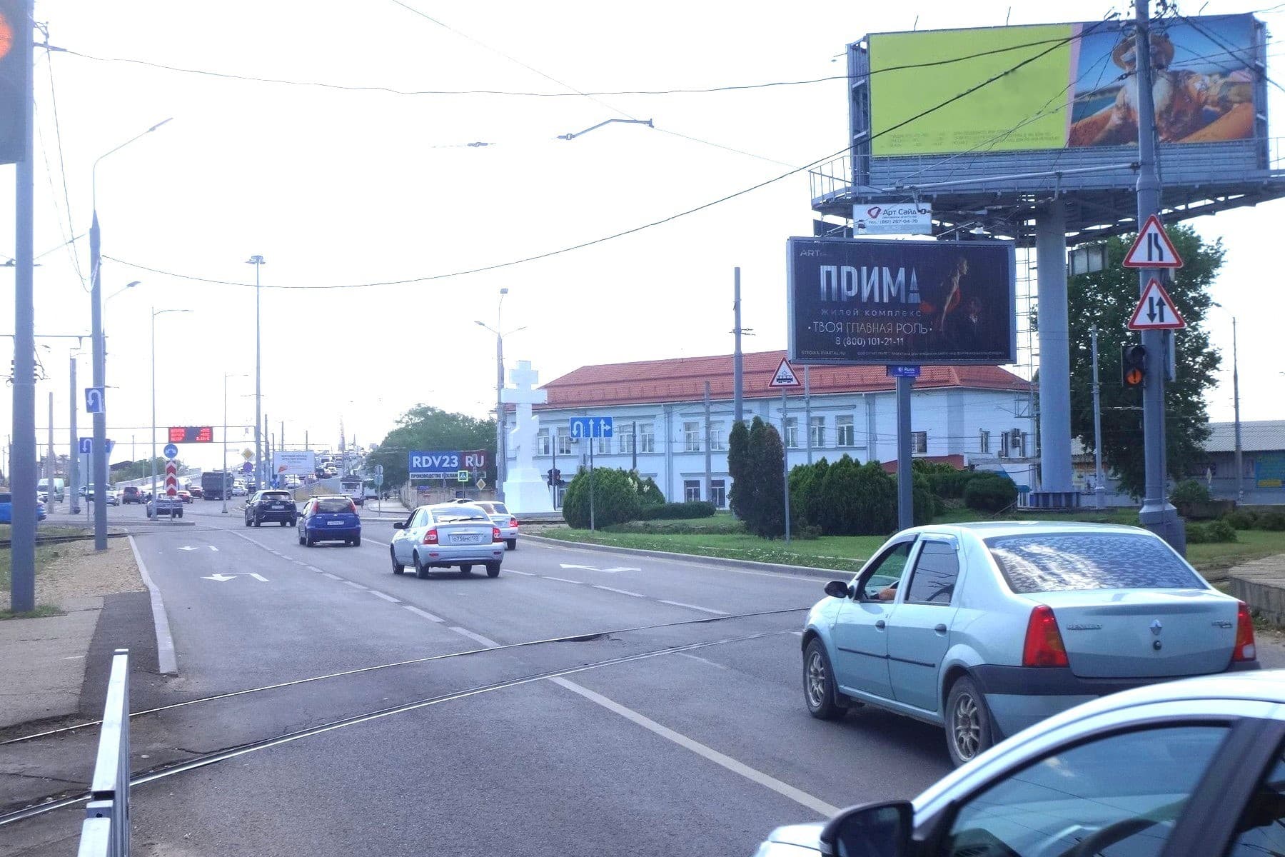 Краснодар. Захарова ул., (разворотное кольцо трамвая) (призматрон), сторона А1