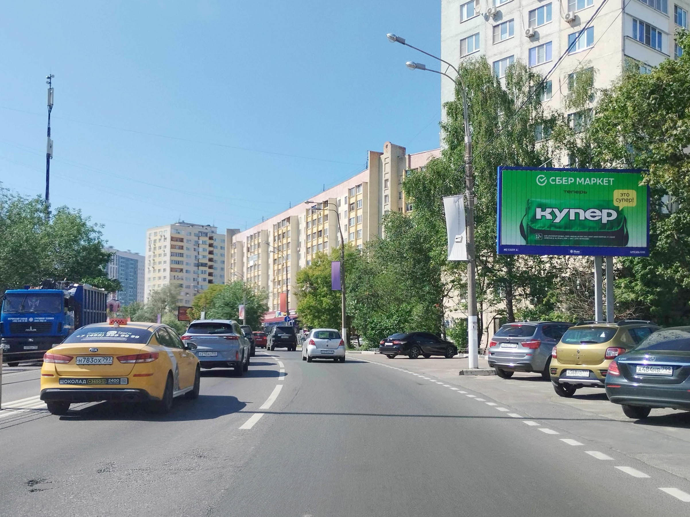 Реклама 3x6 по адресу Волоколамское ш., 24.985 км., (7.485 км. от МКАД), справа