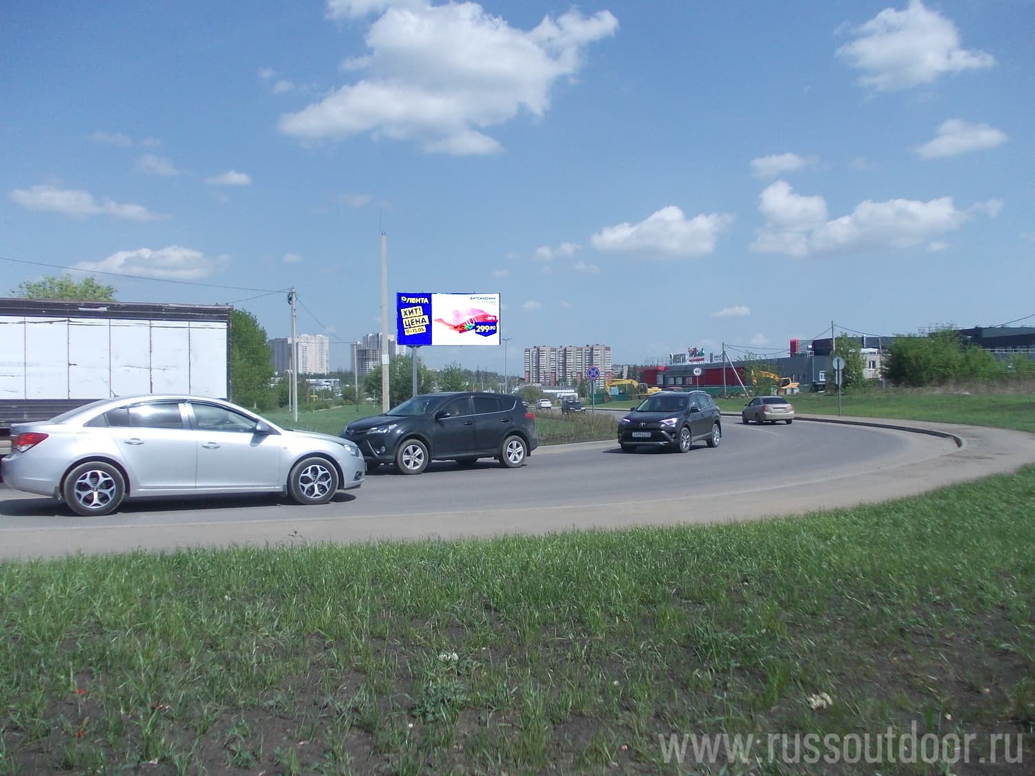 Реклама 3x6 по адресу Московская ул.  в районе ТЦ Ривьера