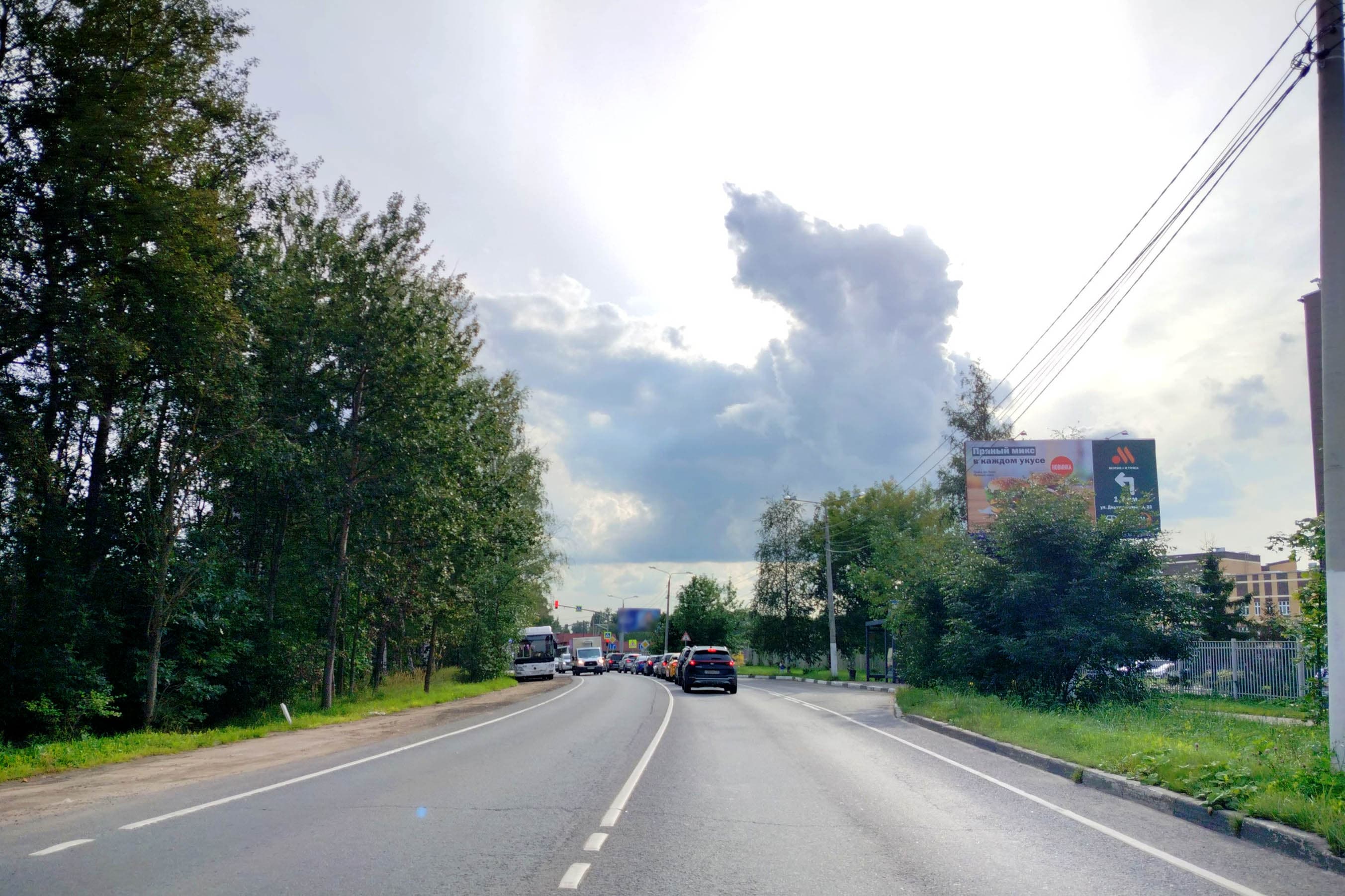 Долгопрудный. Московская ул.  54, (светофор), сторона А