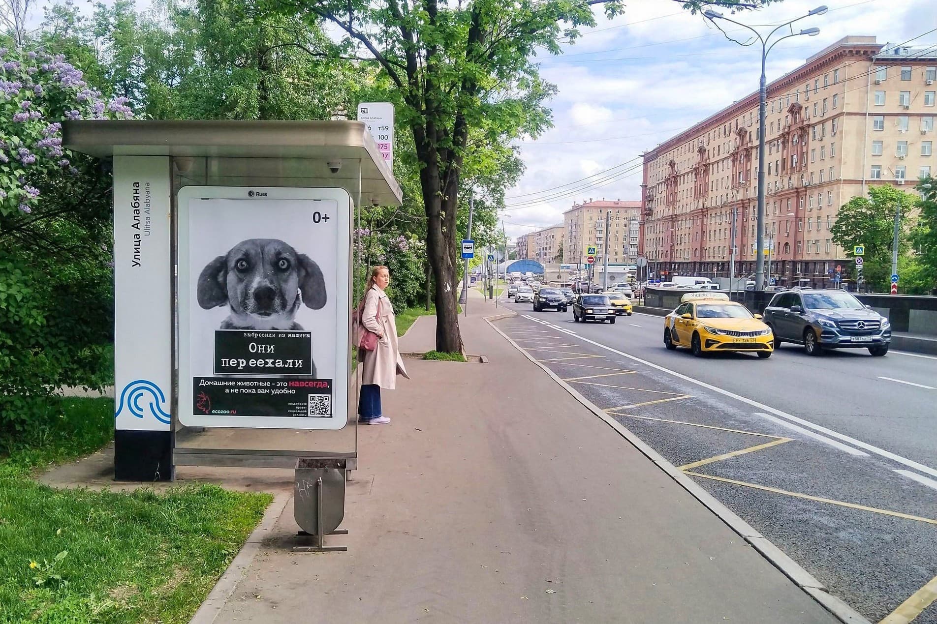 Москва. Алабяна ул.   3к1, н-в - ост. "ул. Алабяна", сторона Б
