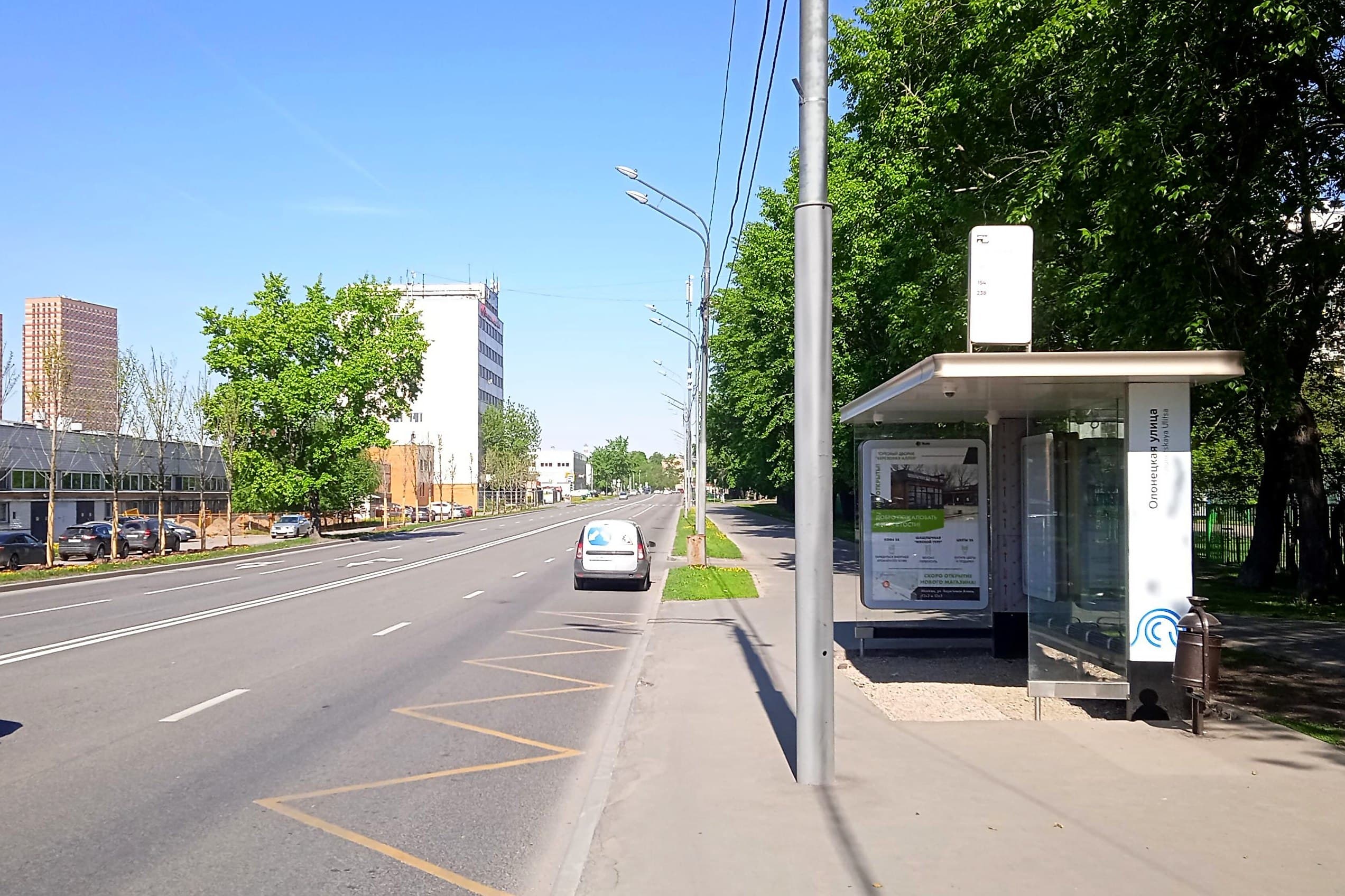 Москва. Березовая аллея  15Б - ост. "Олонецкая ул.", сторона А