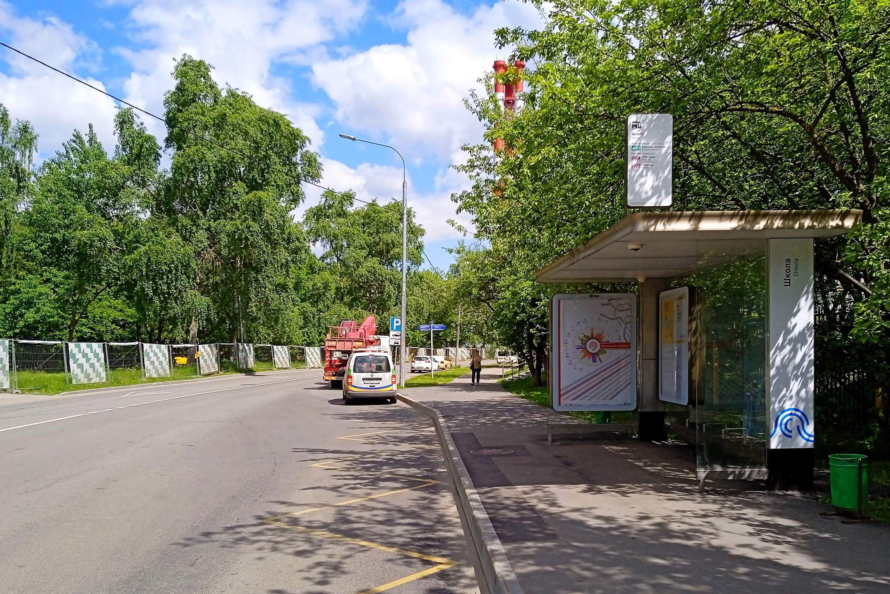 Москва. Днепропетровская ул., д.25А Школа в/ц, сторона А