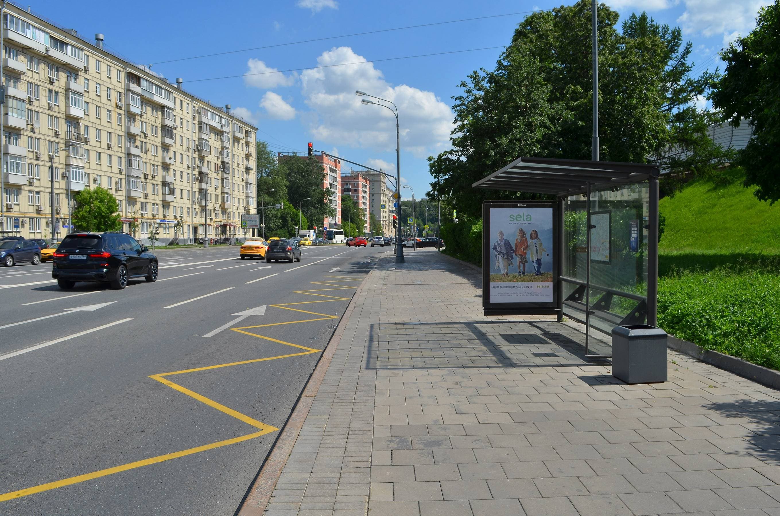 Москва. Хамовнический вал/Комсомольский пр-т (от Комс. пр-та), сторона А