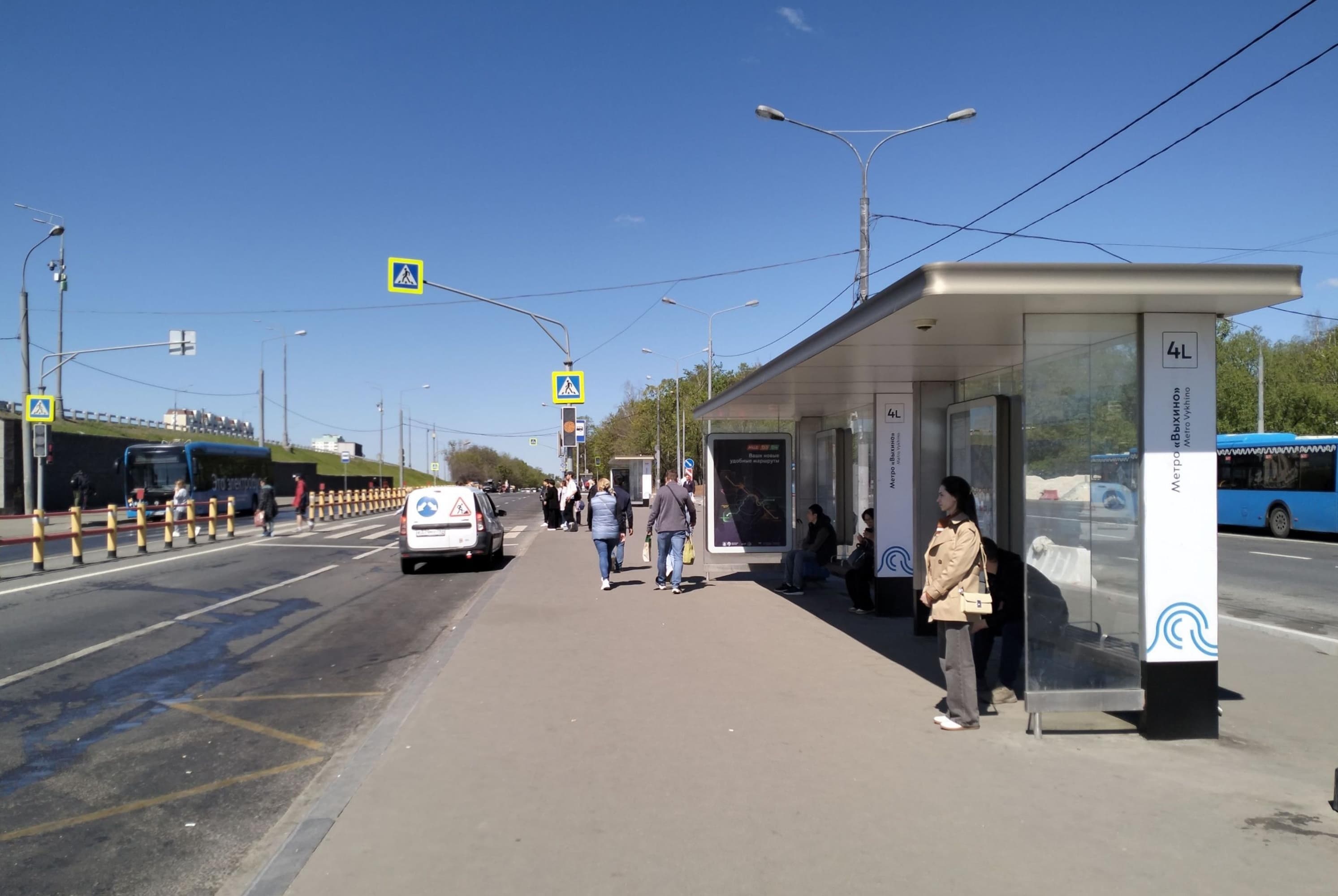 Москва. Красный Казанец ул. / ост. "метро Выхино" в центр, сторона А