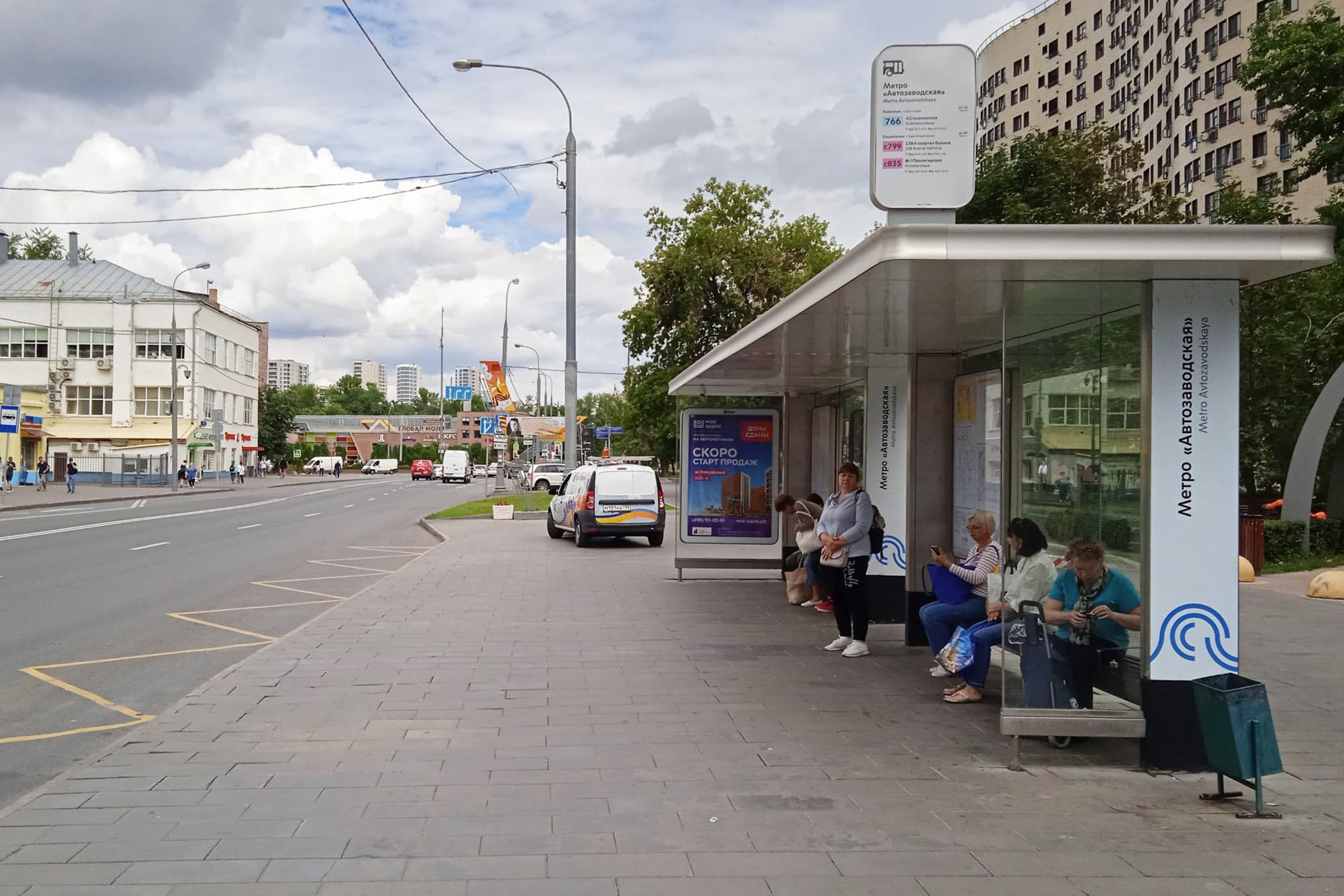 Москва. Мастеркова ул.   3 - ост. "м. "Автозаводская", поз. 2, сторона А