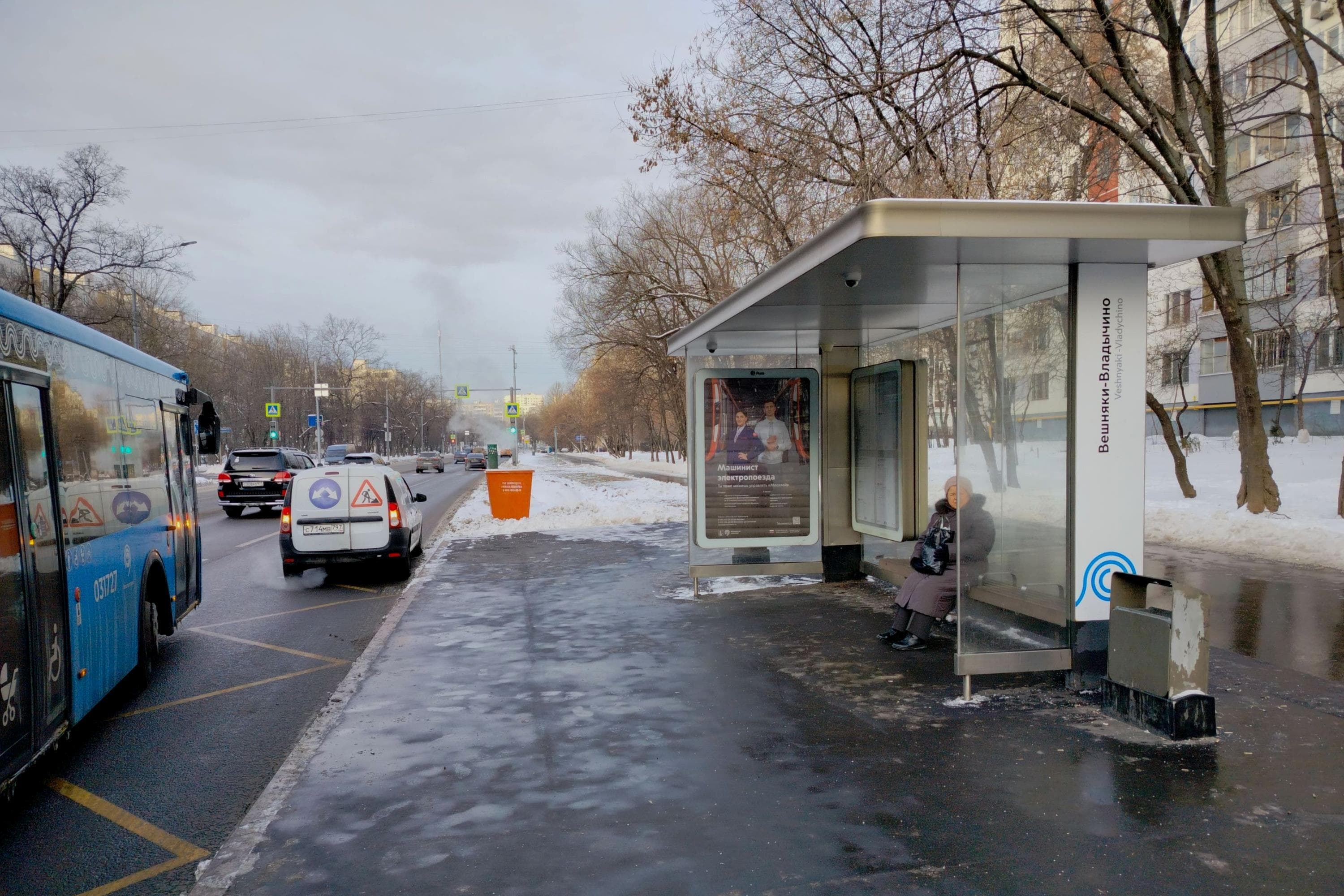 Москва. Молдагуловой ул. - Вешняки-Владычино в/ц, сторона А