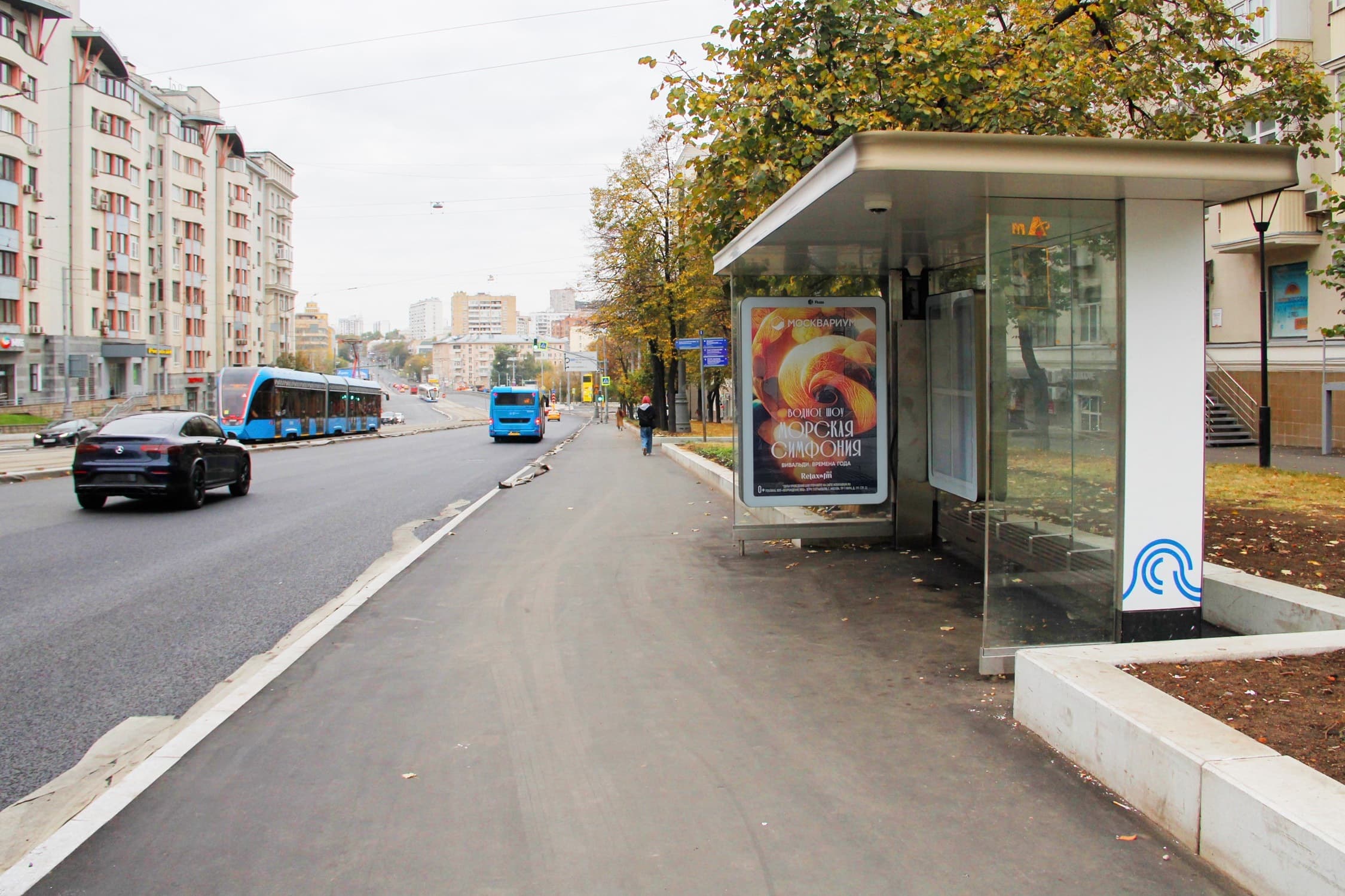 Москва. Преображенская ул.   5-7 - ост. "ПРЕОБРАЖЕНСКАЯ УЛ." (в центр), сторона А