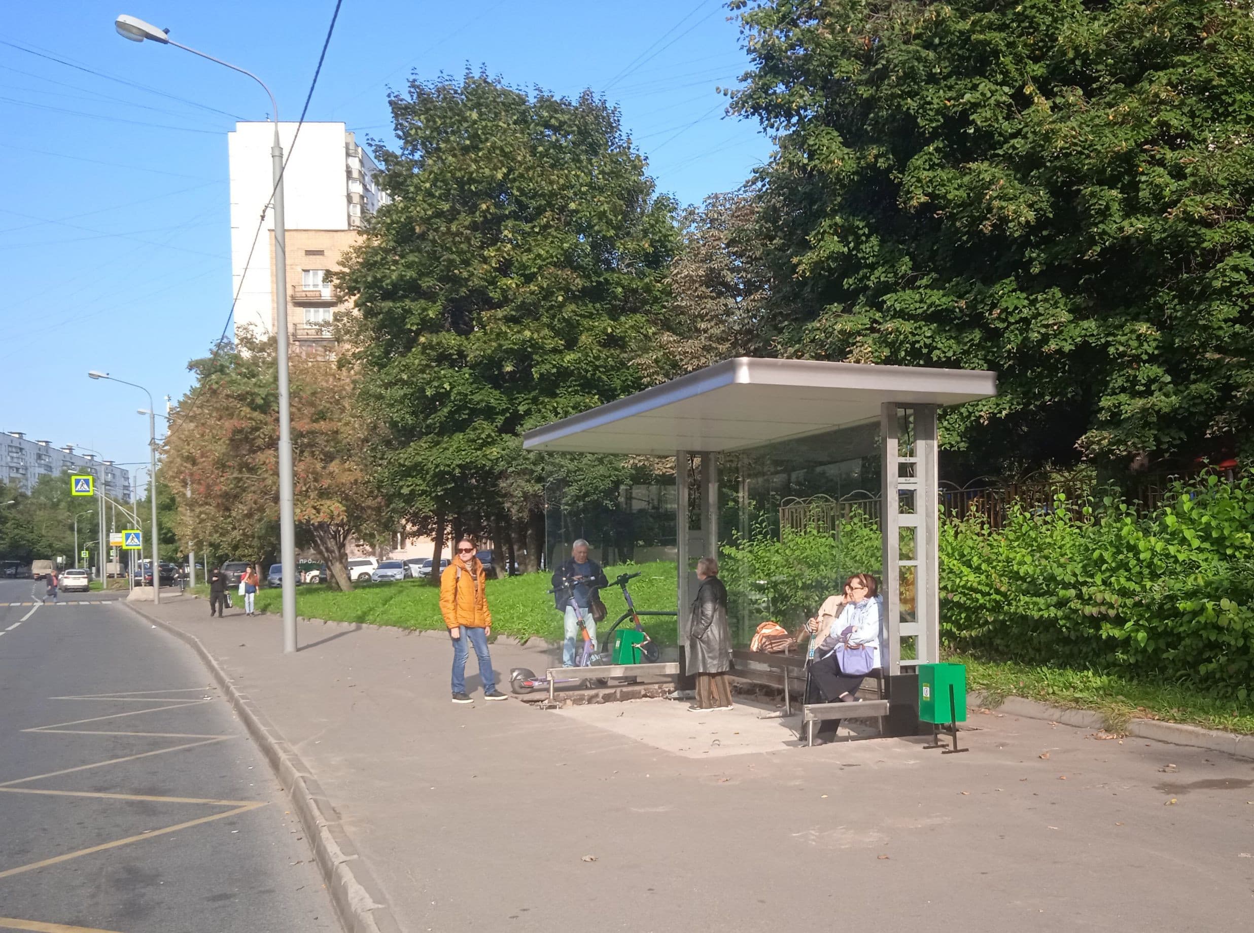 Москва. Прибрежный проезд   4 - ост. "Прибрежный проезд", (светофор), сторона А