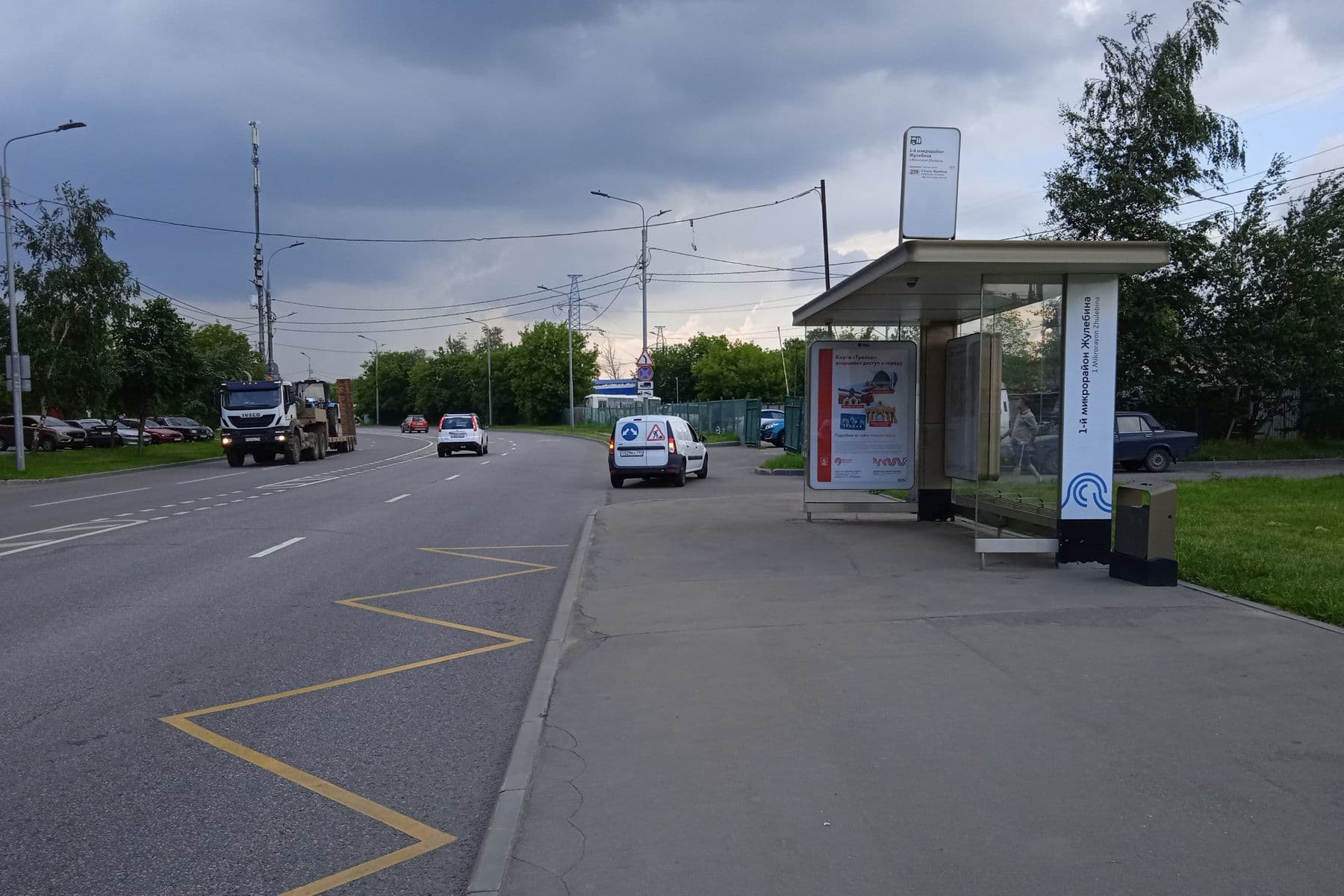 Москва. Привольная ул. - 1-й мкр. Жулебина от/ц, сторона А