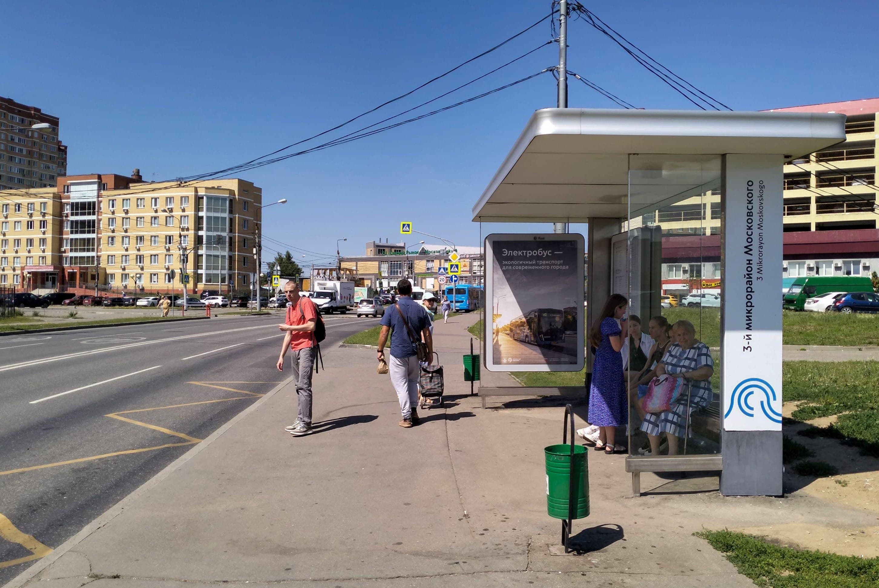 Москва. ТиНАО, Московский, 3-й мкр.   8, н-в - ост. "3-й мкр. Московского", сторона А