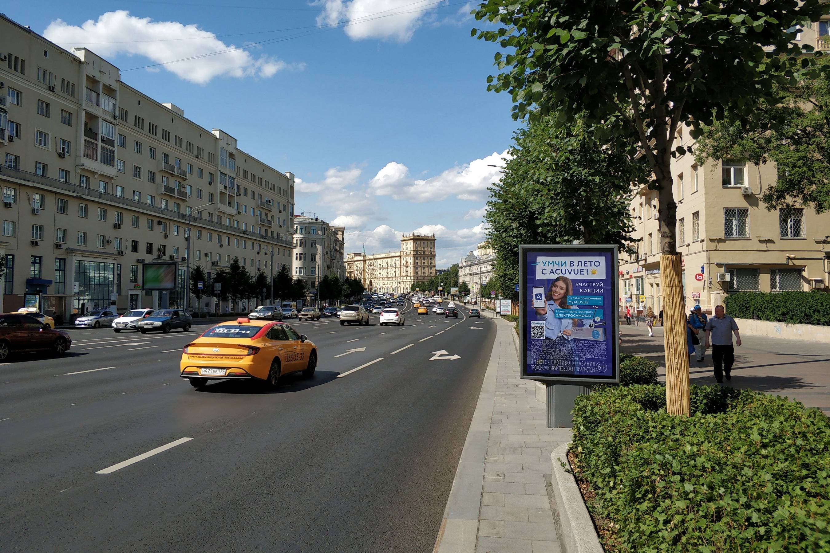 Москва. Земляной Вал ул.  23, внешняя стор. Садового, сторона А