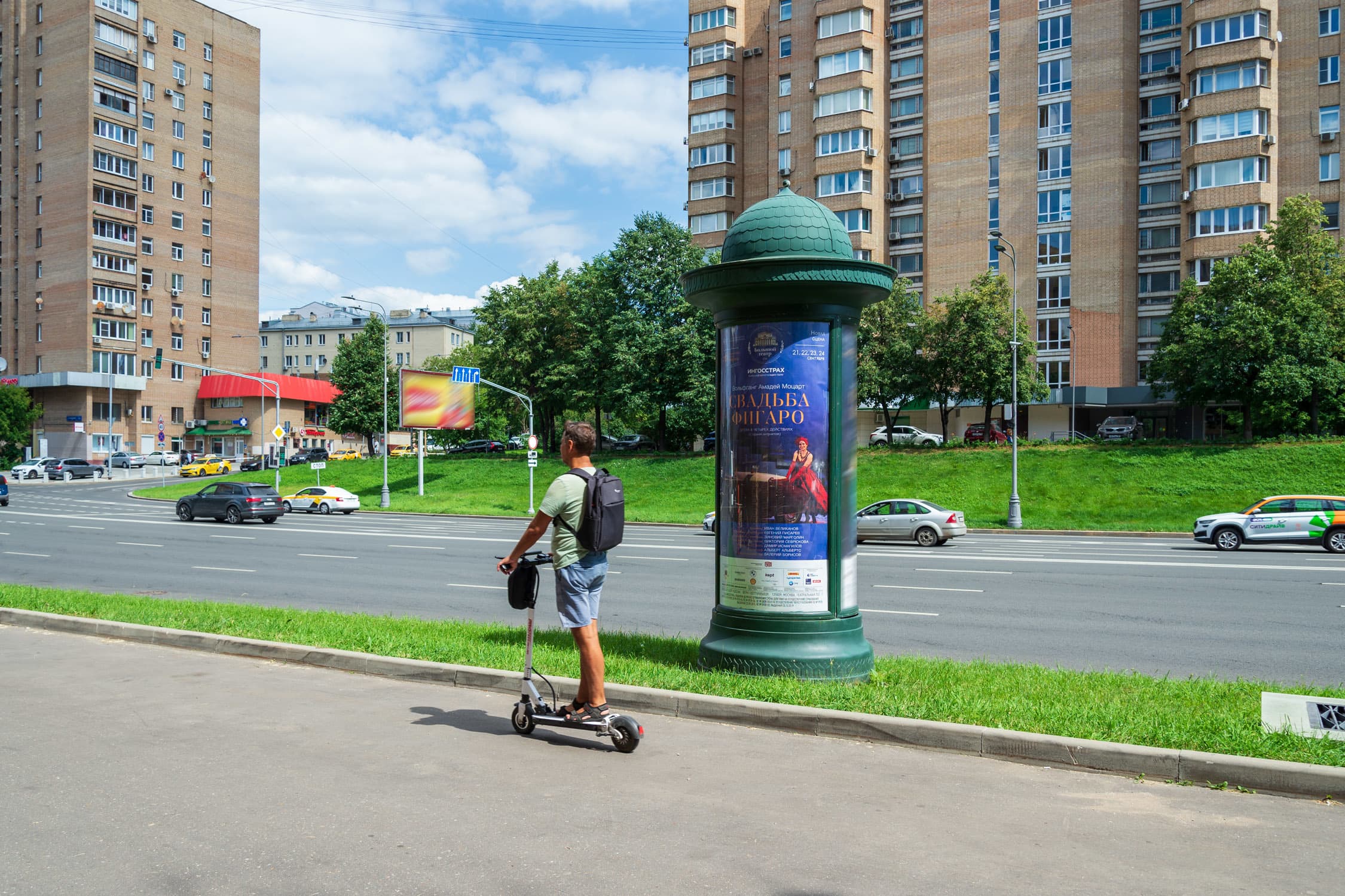 Реклама 1.4x3 по адресу Новоспасский проезд, у дома   3 по Новоспасскому переулку