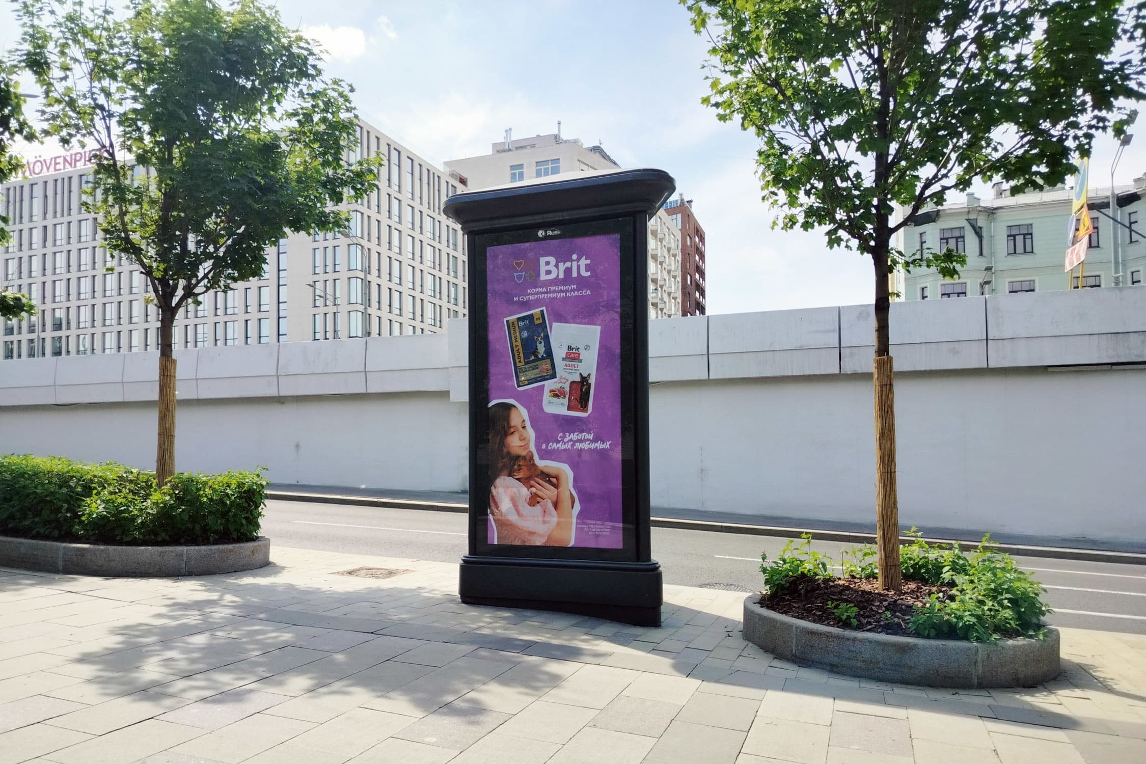 Реклама 1.4x3 по адресу Земляной Вал ул.  68с1 н-в, внешняя стор. Садового