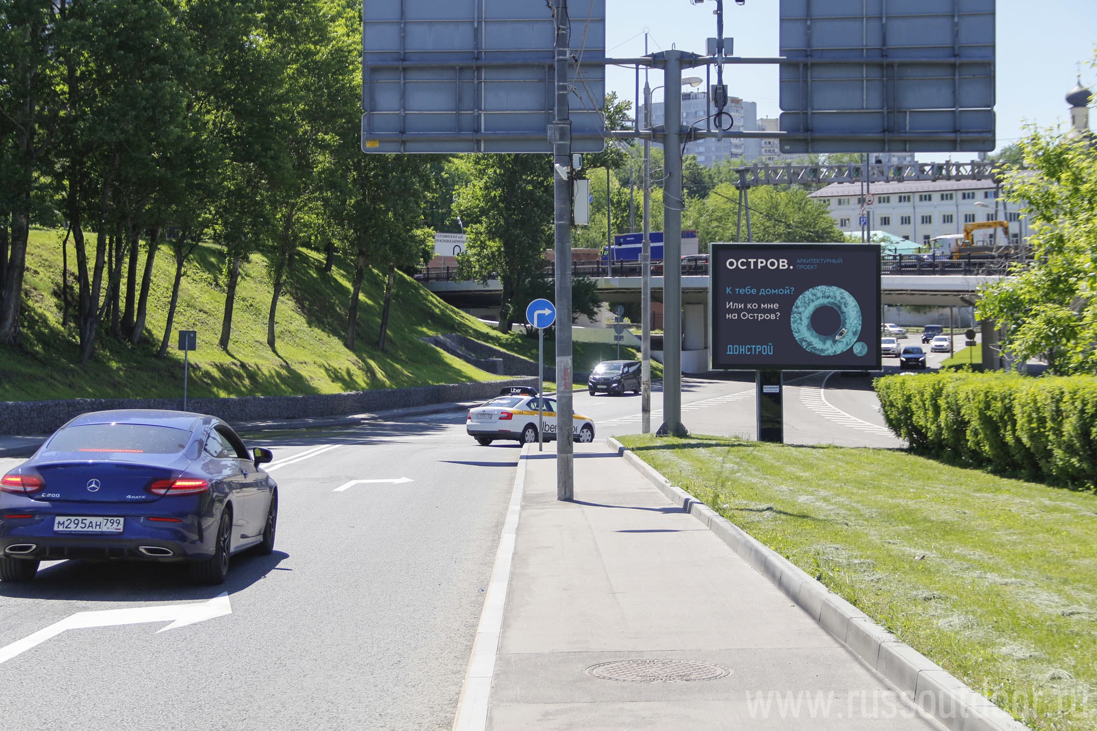 Москва. Красноказарменная наб. проезд к Красноказарменной пл., сторона А2