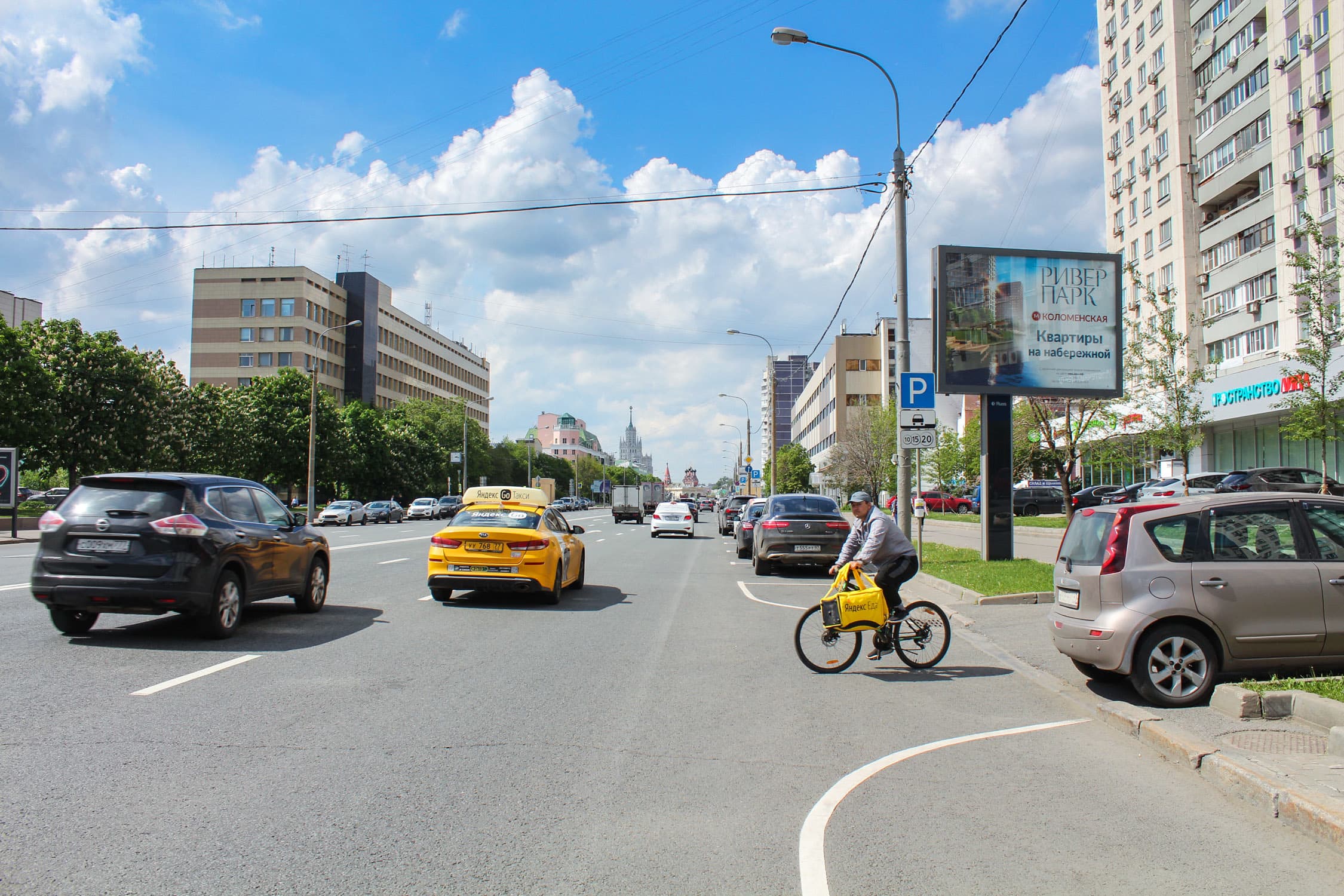 Москва. Марксистская ул.   5с1, 500 м после X с ул. Абельмановская , сторона А1