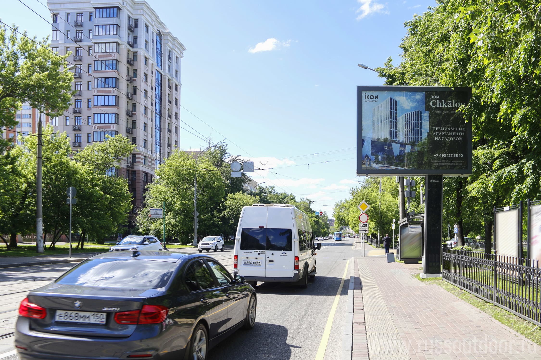 Москва. Рогожский Вал  ул.   9/2с1 н-в (светофор), сторона А1