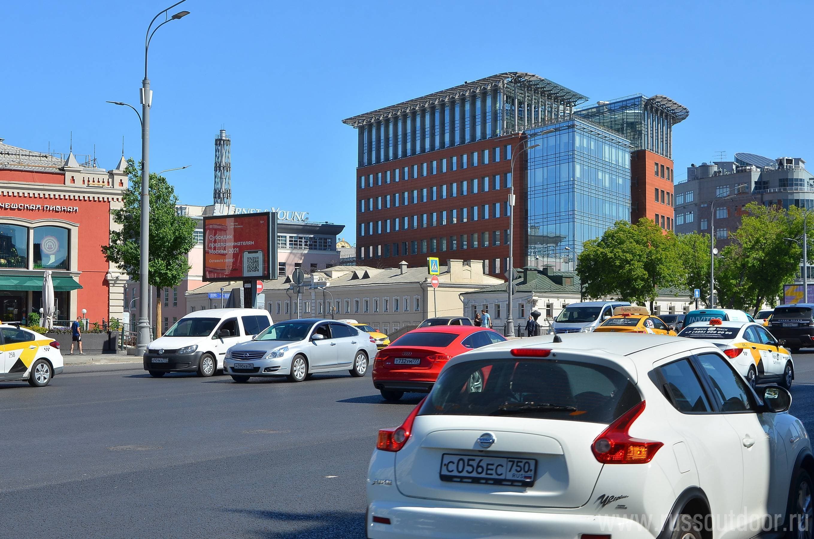 Москва. Зацепский Вал ул.   2с3, X с Озерковской наб., статика, сторона Б