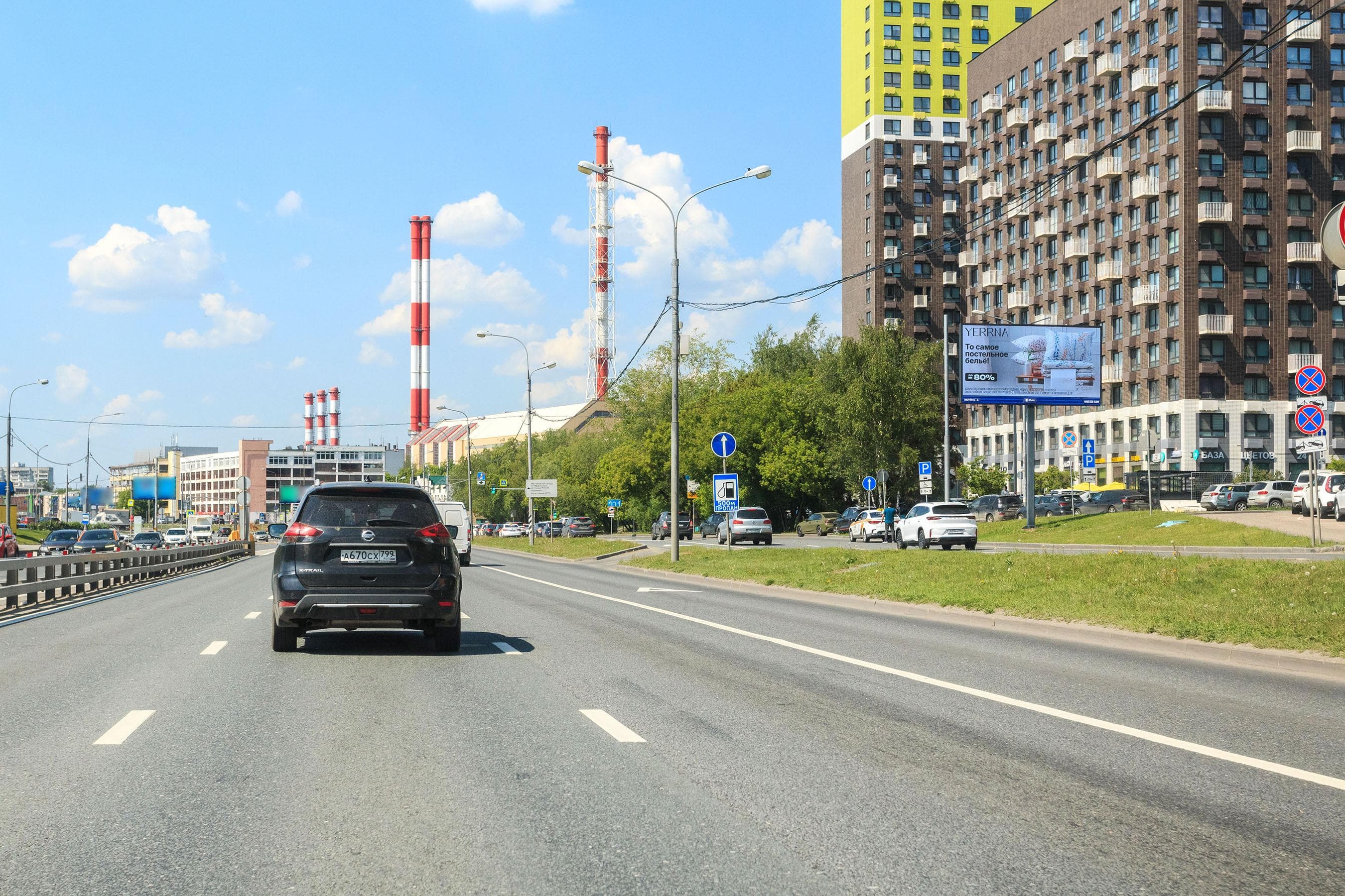 Москва. Боровское шоссе   2Ак2, (м. "Говорово"), сторона А1