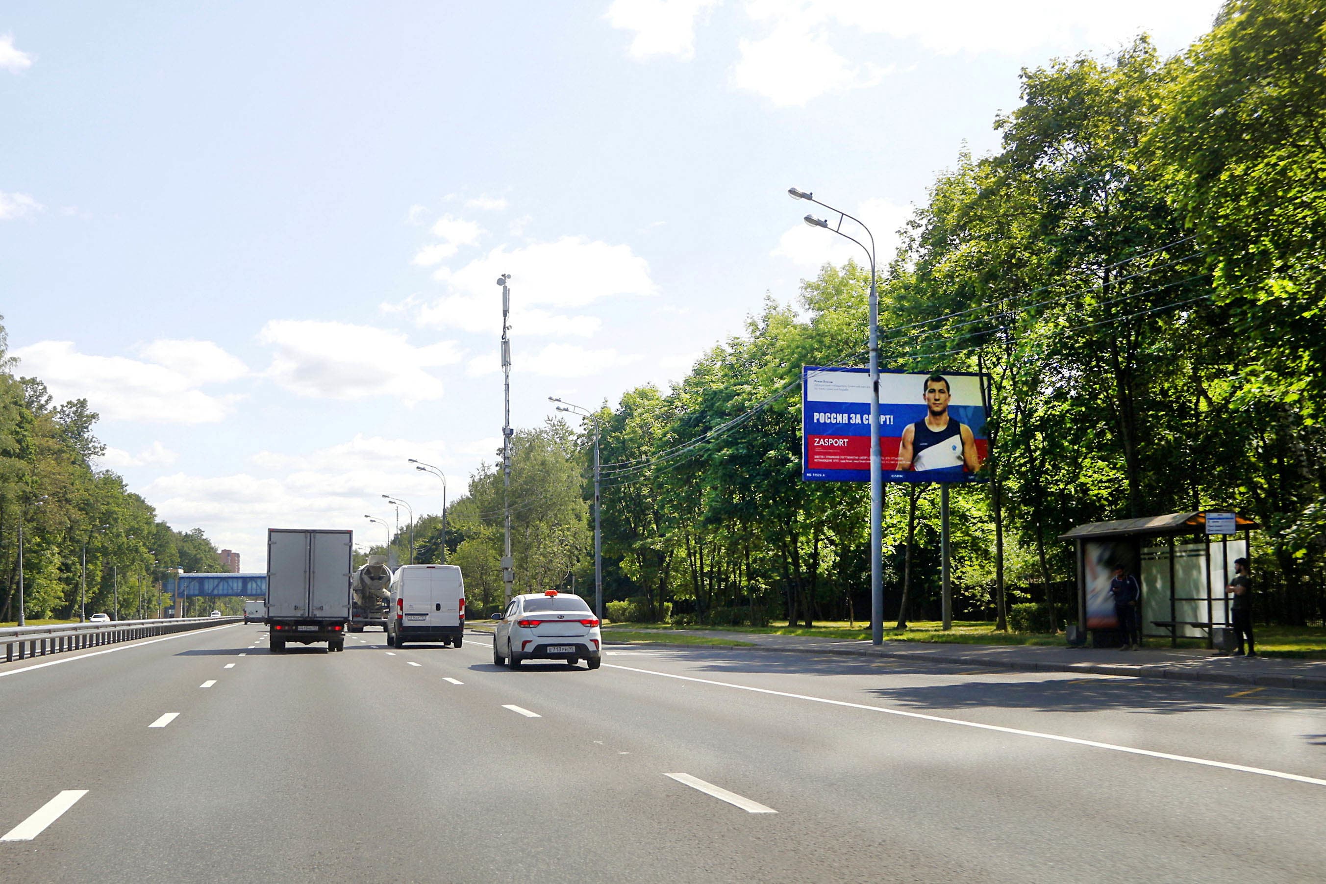 Москва. Энтузиастов ш.  88к4, 400 м после Х с ул. Новогиреевская, сторона А