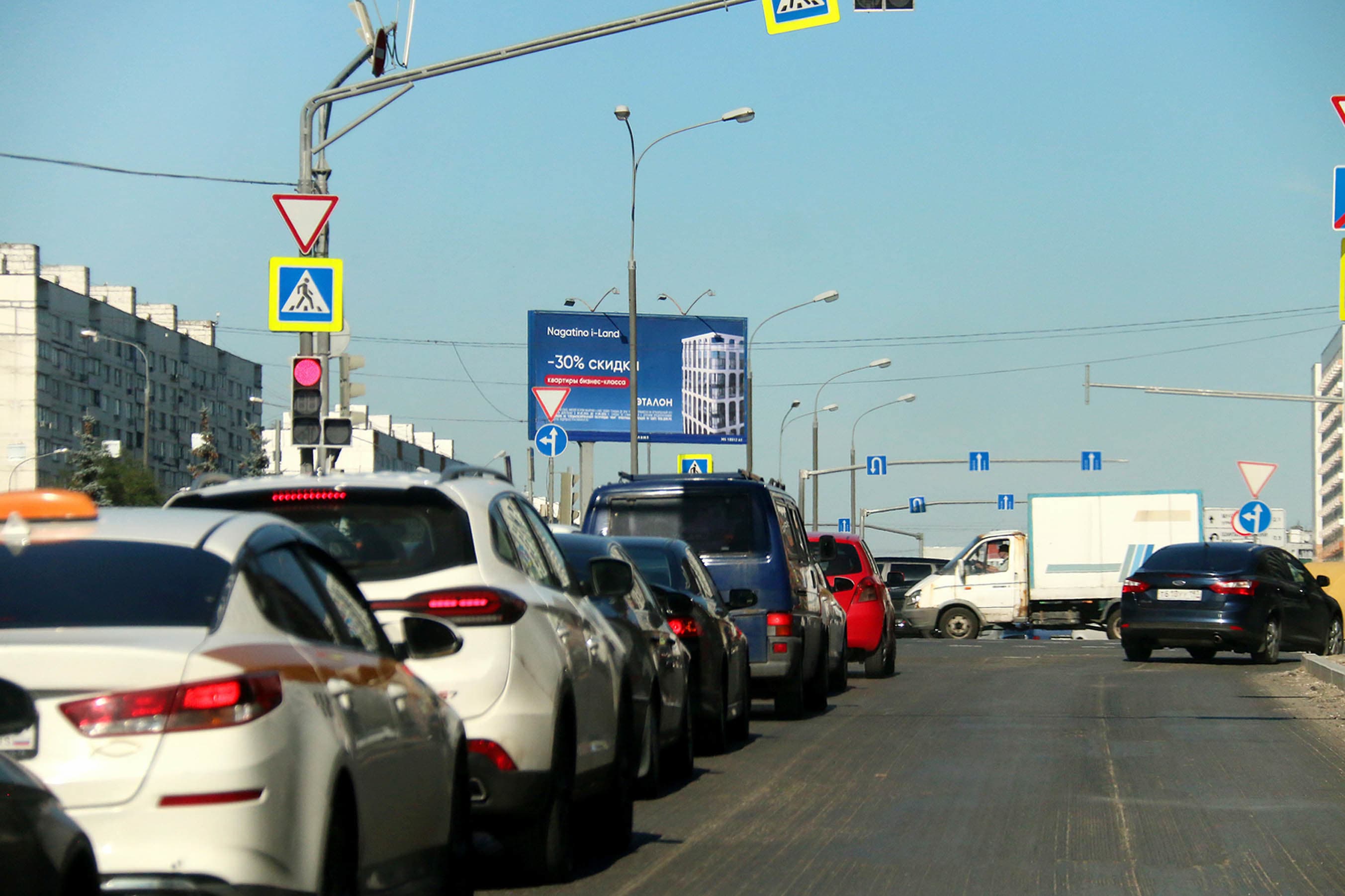 Москва. Каширское ш.  65к1, ЦРП, X с ул. Ясеневая (светофор), сторона А1