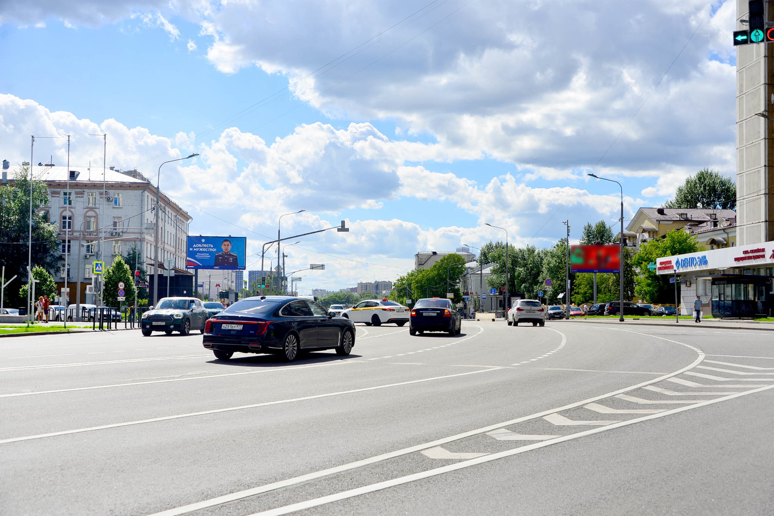 Москва. Хорошевское ш.  35 к1, Х с 4-й Магистральной ул. (светофор), сторона Б