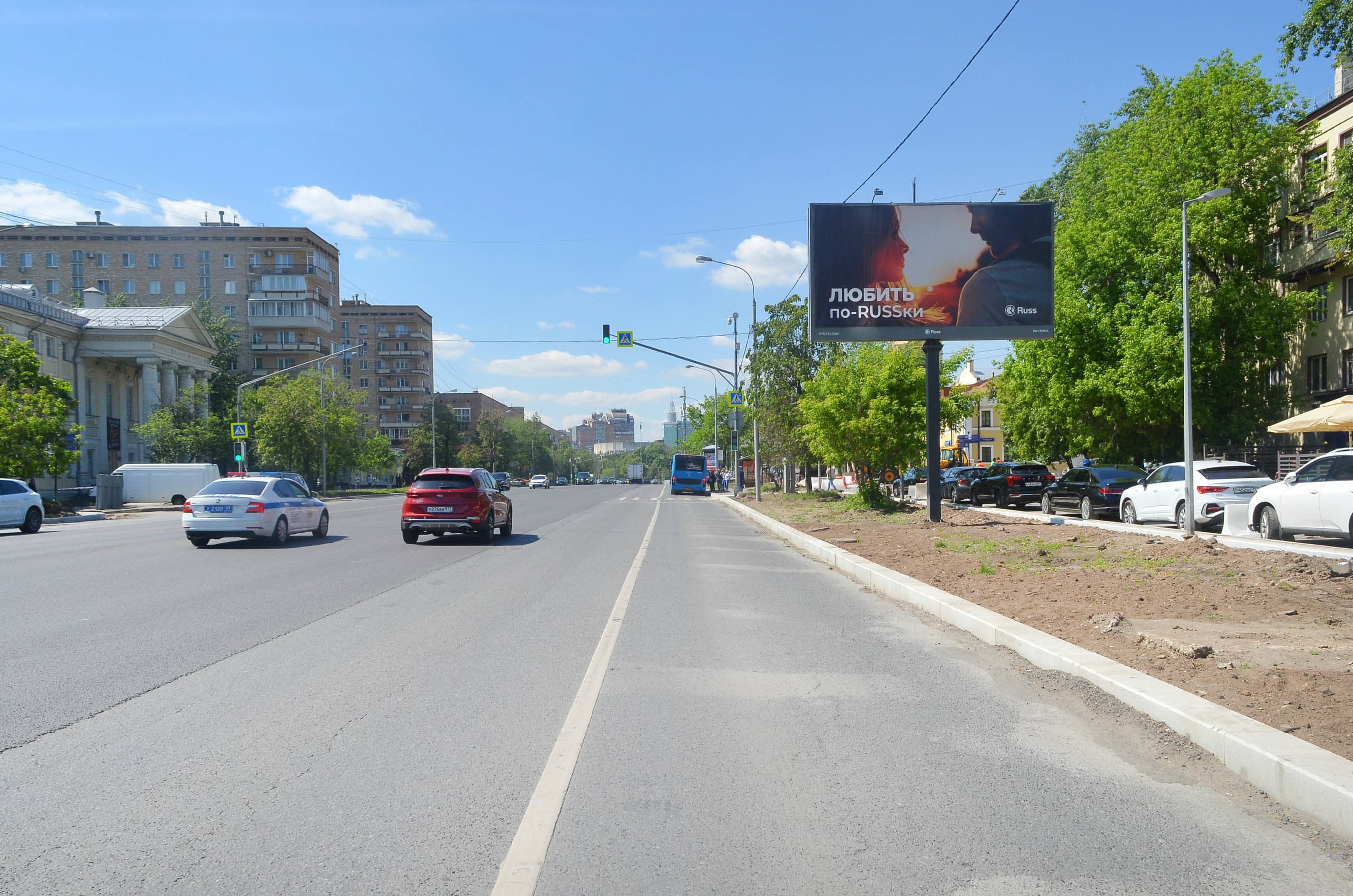 Москва. Комсомольский пр-т  14/1к1 (светофор), сторона А