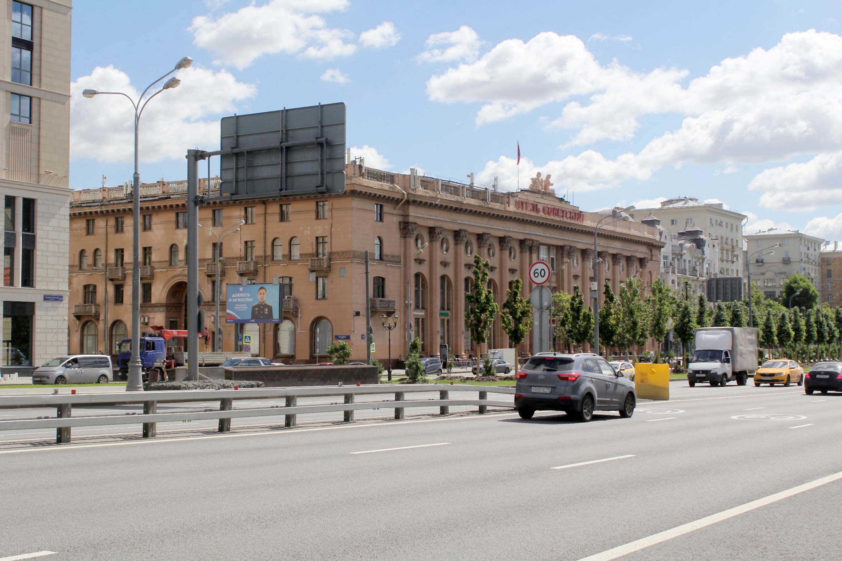 Москва. Ленинградский пр-т  34, пересечение с ТТК, ул. Новая Башиловка, сторона Б