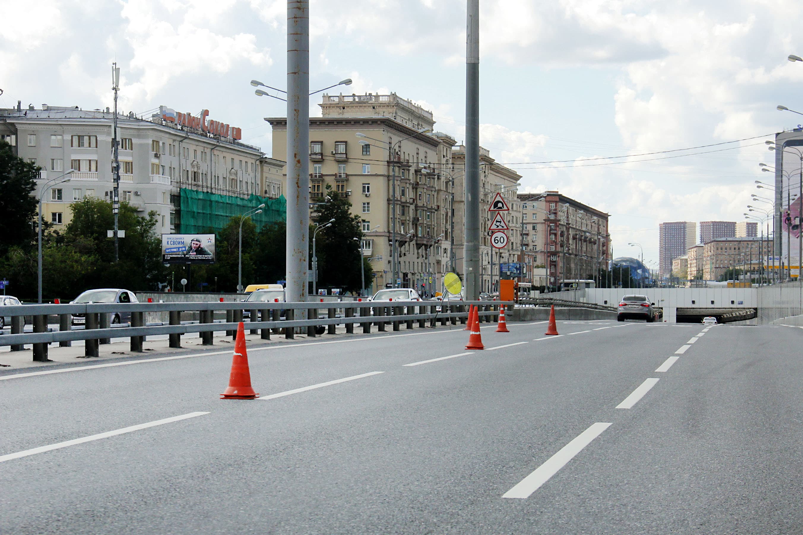 Москва. Ленинградский пр-т  65, Х с Чапаевским пер-ком (светофор), сторона Б