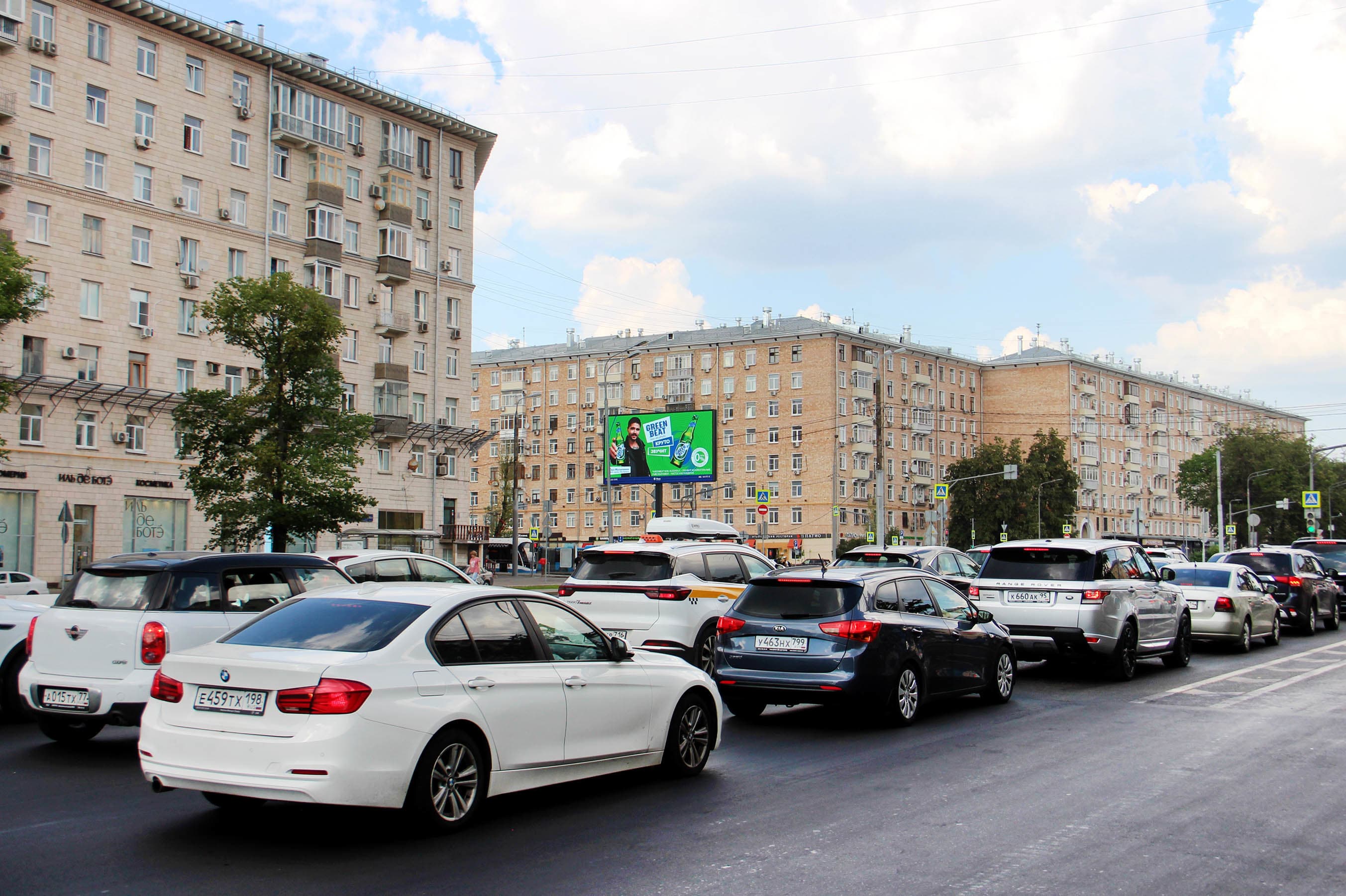 Москва. Ленинский пр-т  70, Х с Ломоносовским пр-том (Digital), (светофор), сторона Б1