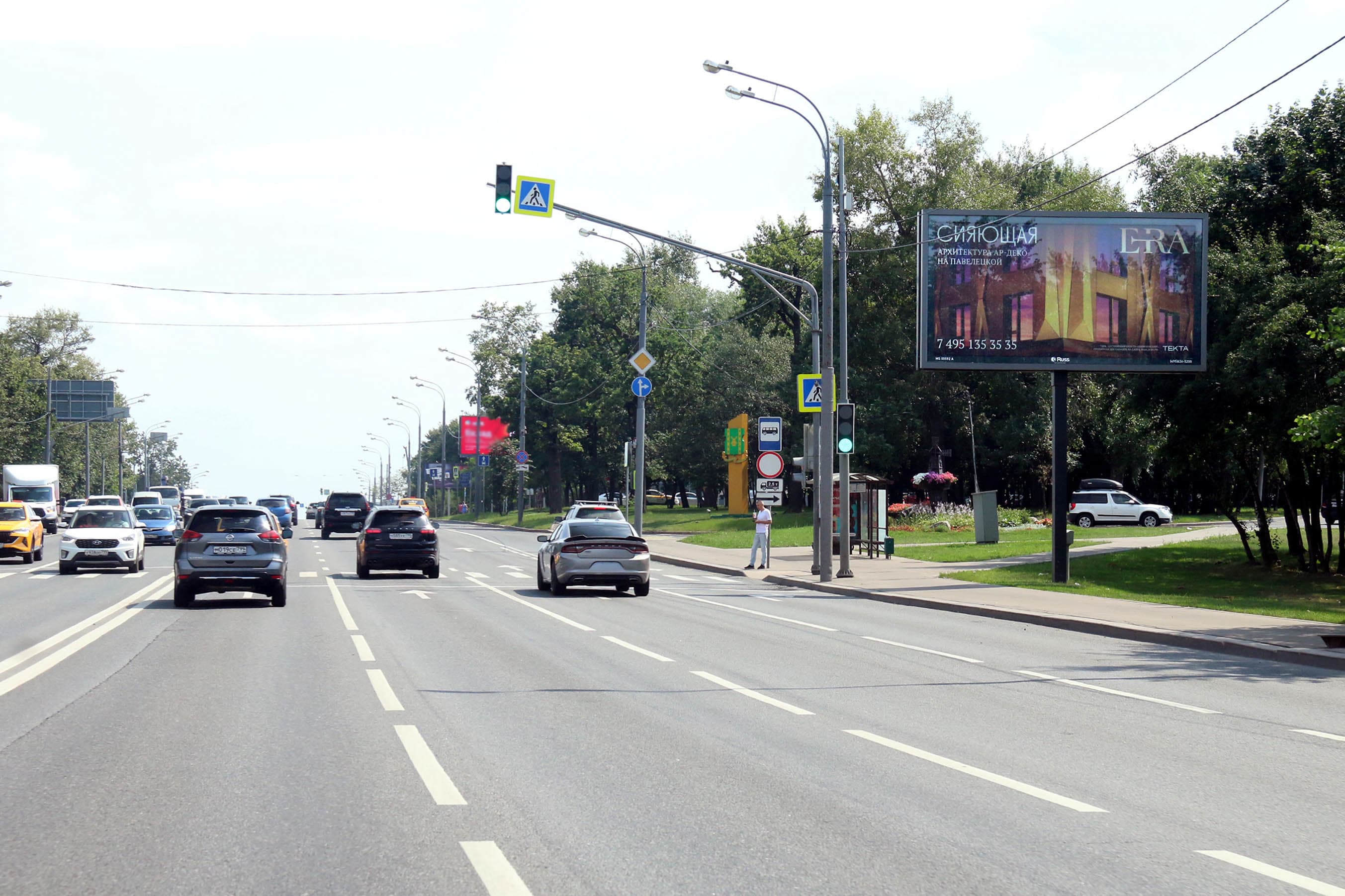 Москва. Липецкая ул.   2к7, после Х с Каспийской ул. (скроллер), (светофор), сторона А5