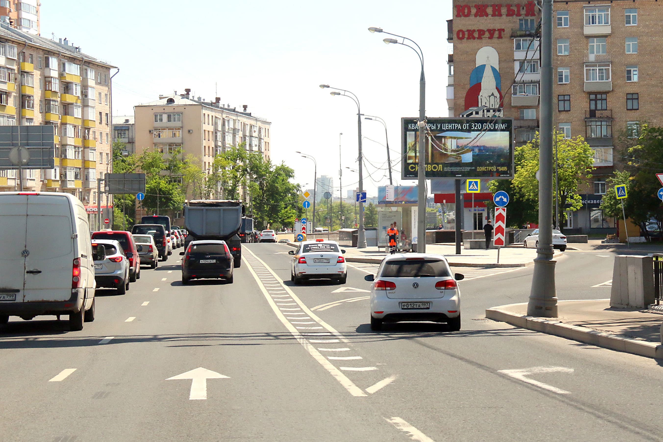 Москва. Сайкина ул.   4, р/п, съезд с ТТК (скроллер), сторона А1