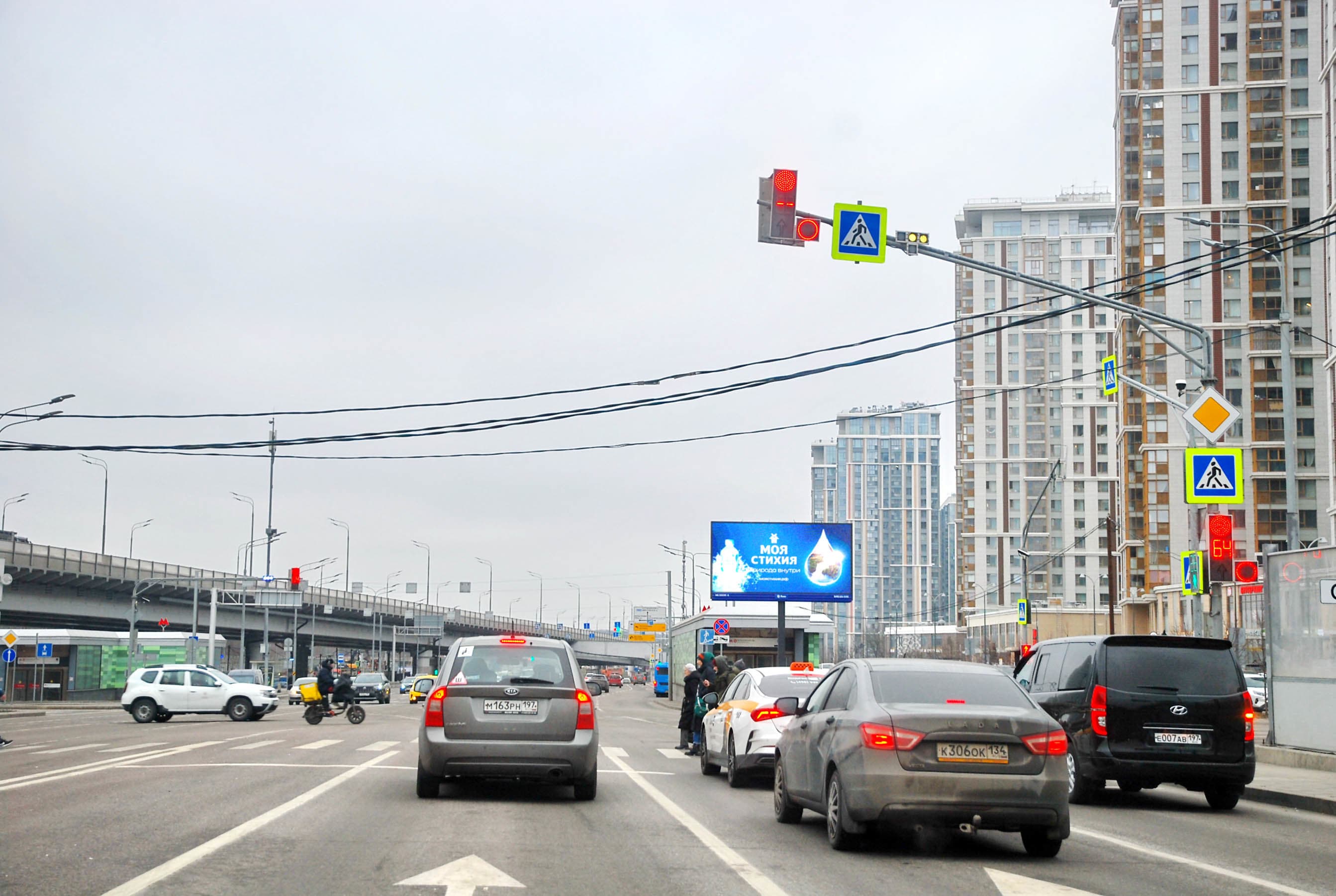 Москва. Серебрякова проезд   2к1 напротив, Х с ул. Снежная, (светофор), сторона А1